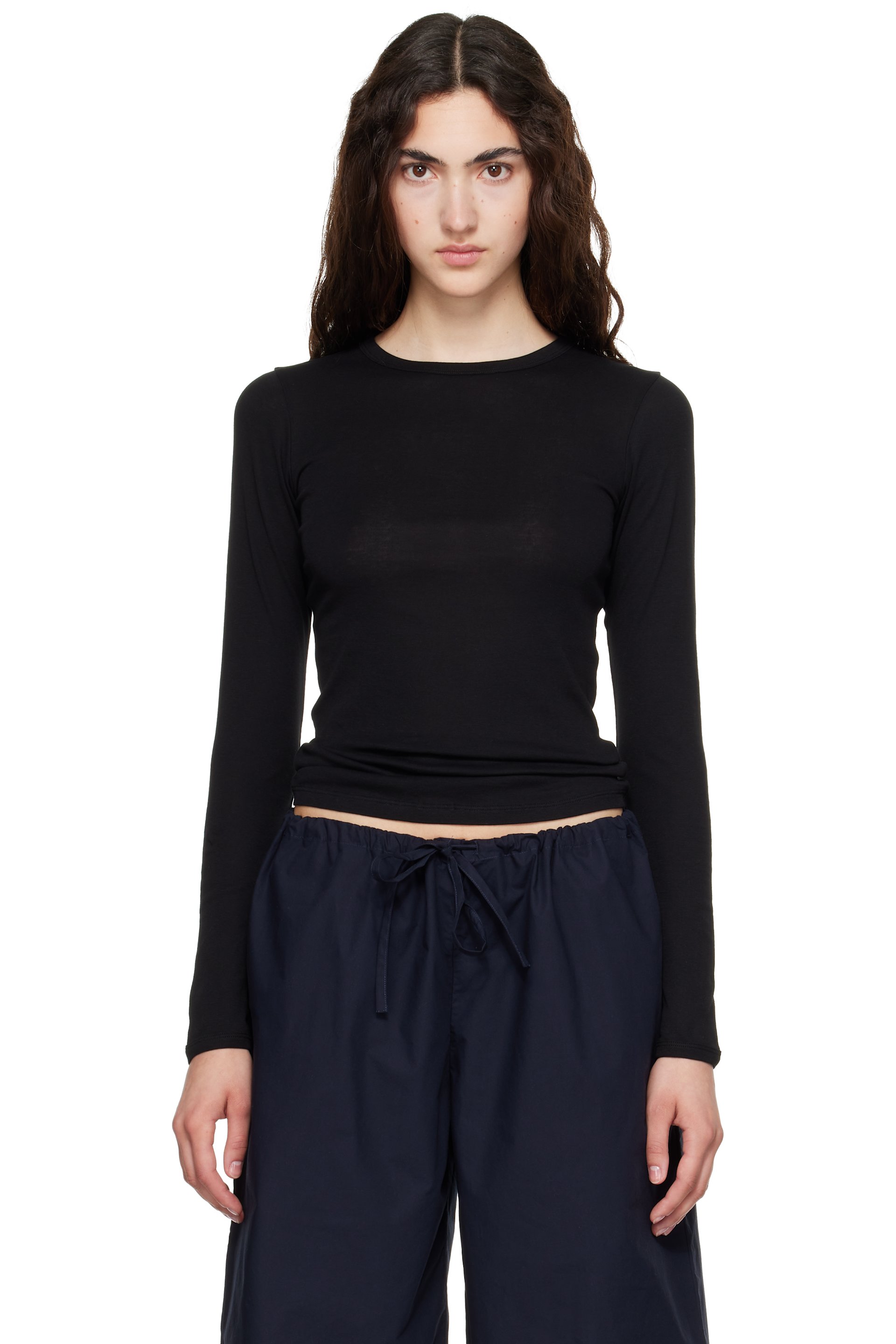 FLORE FLORE - Black Olivia Longsleeve T-shirt