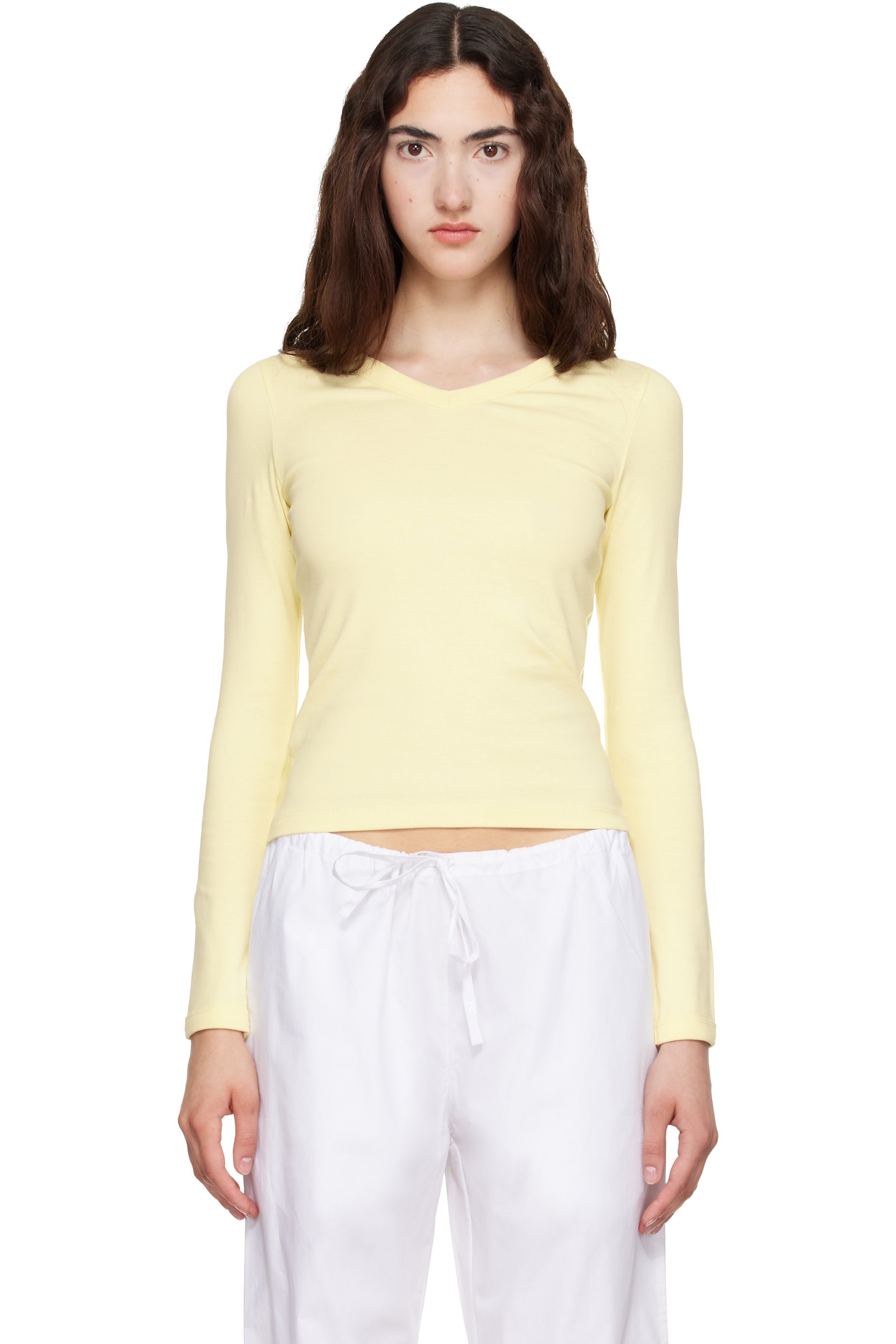 FLORE FLORE - T-shirt à manches longues Jill jaune