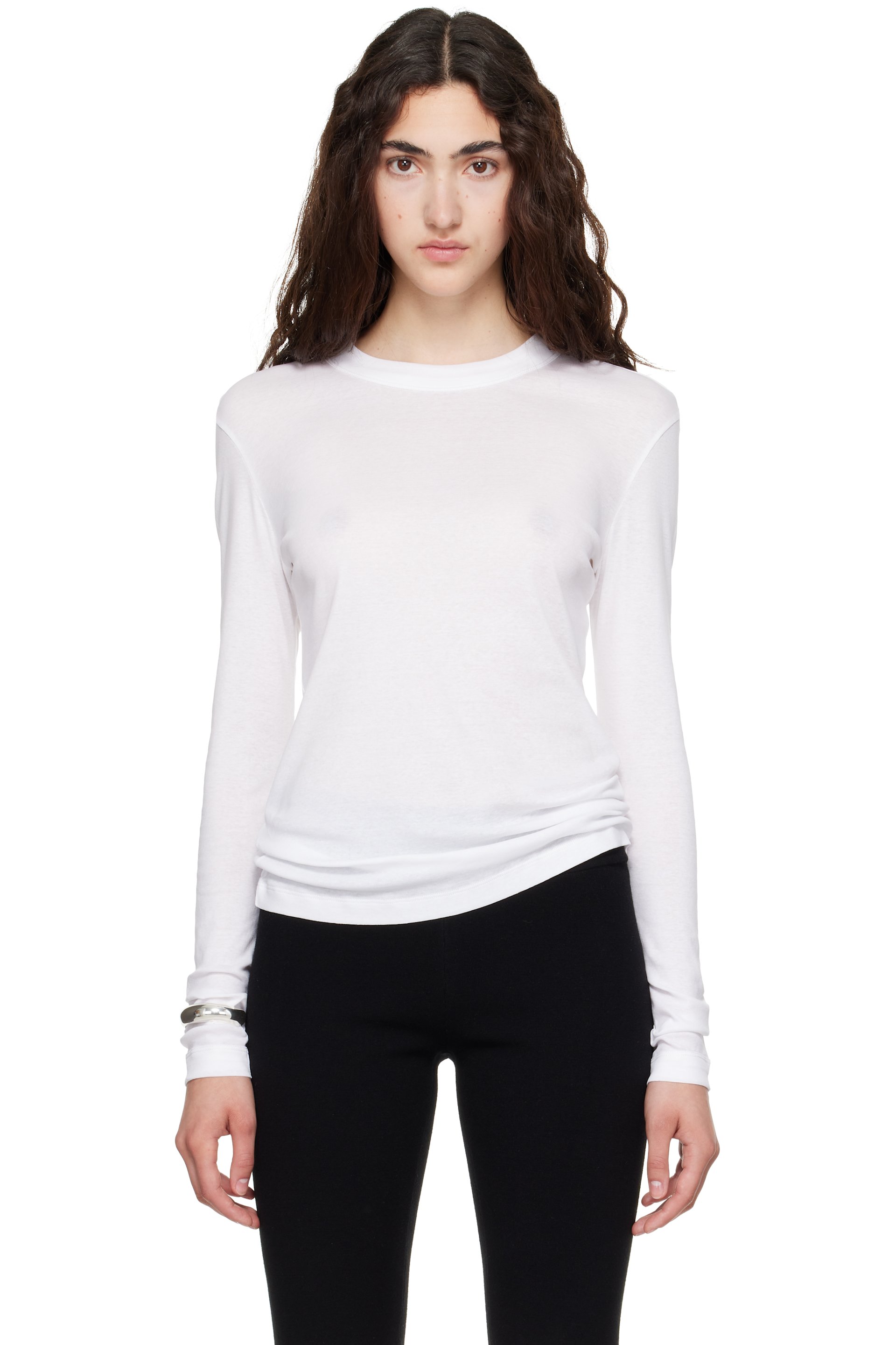 FLORE FLORE - White Sophie Longsleeve T-shirt