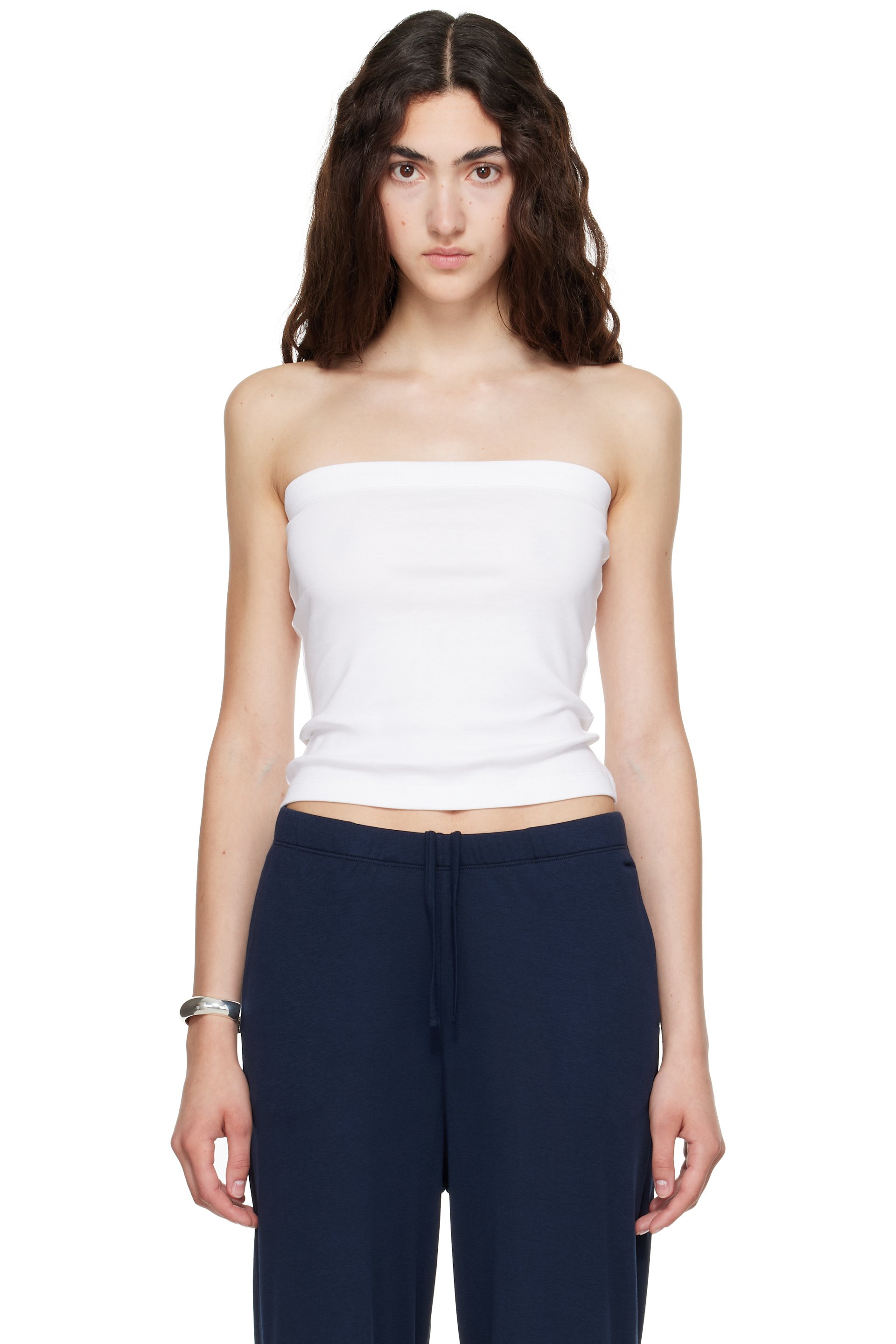 FLORE FLORE - Haut bandeau Bes blanc