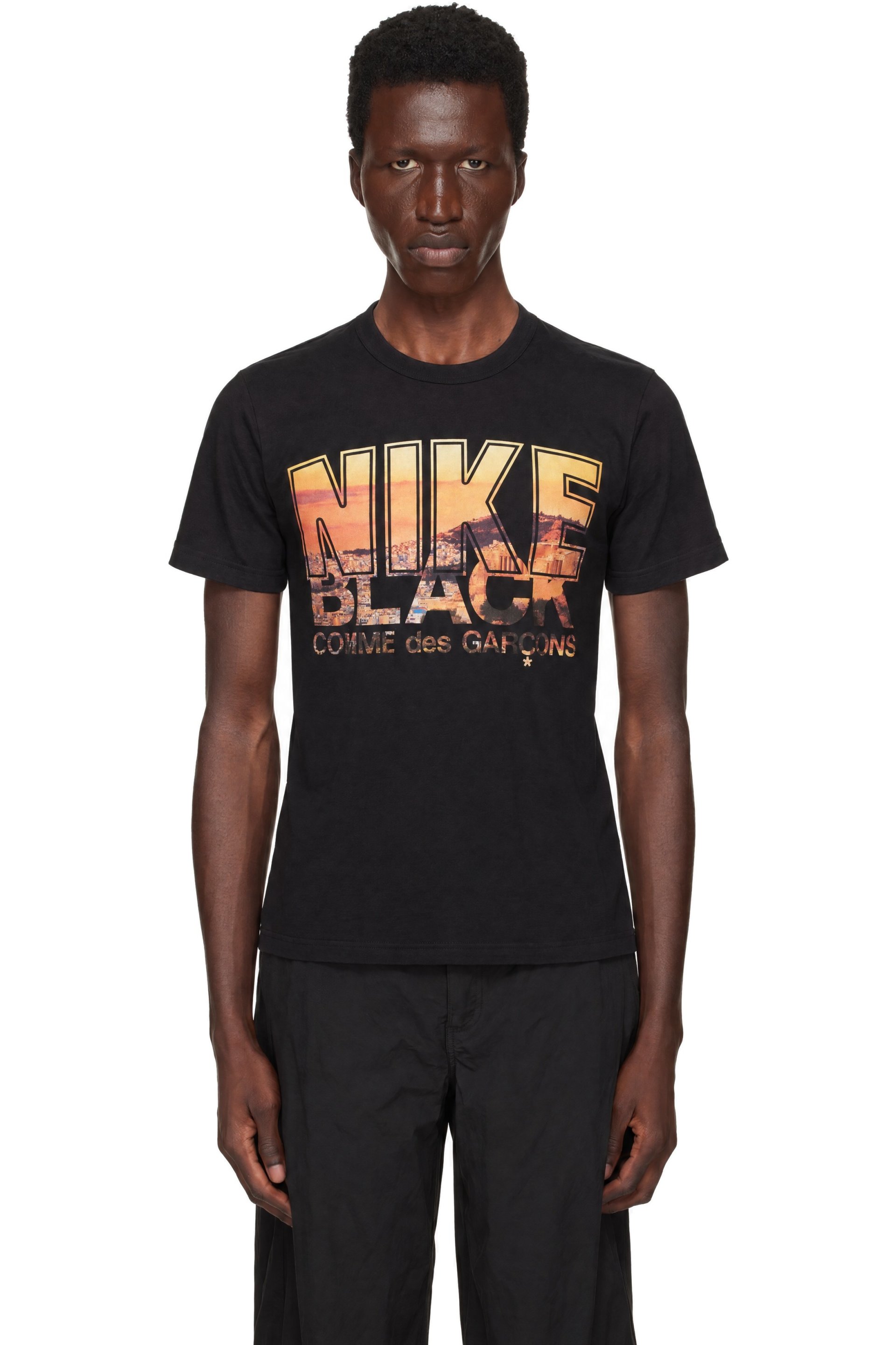 Black Comme des Garçons - Black Nike Edition Logo T-shirt