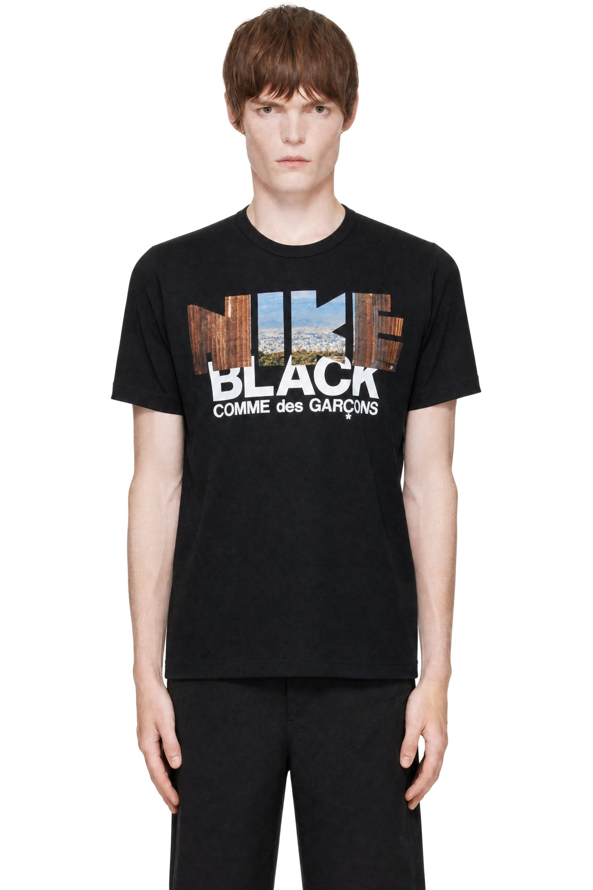 Black Comme des Garçons - Black Nike Edition Printed T-shirt