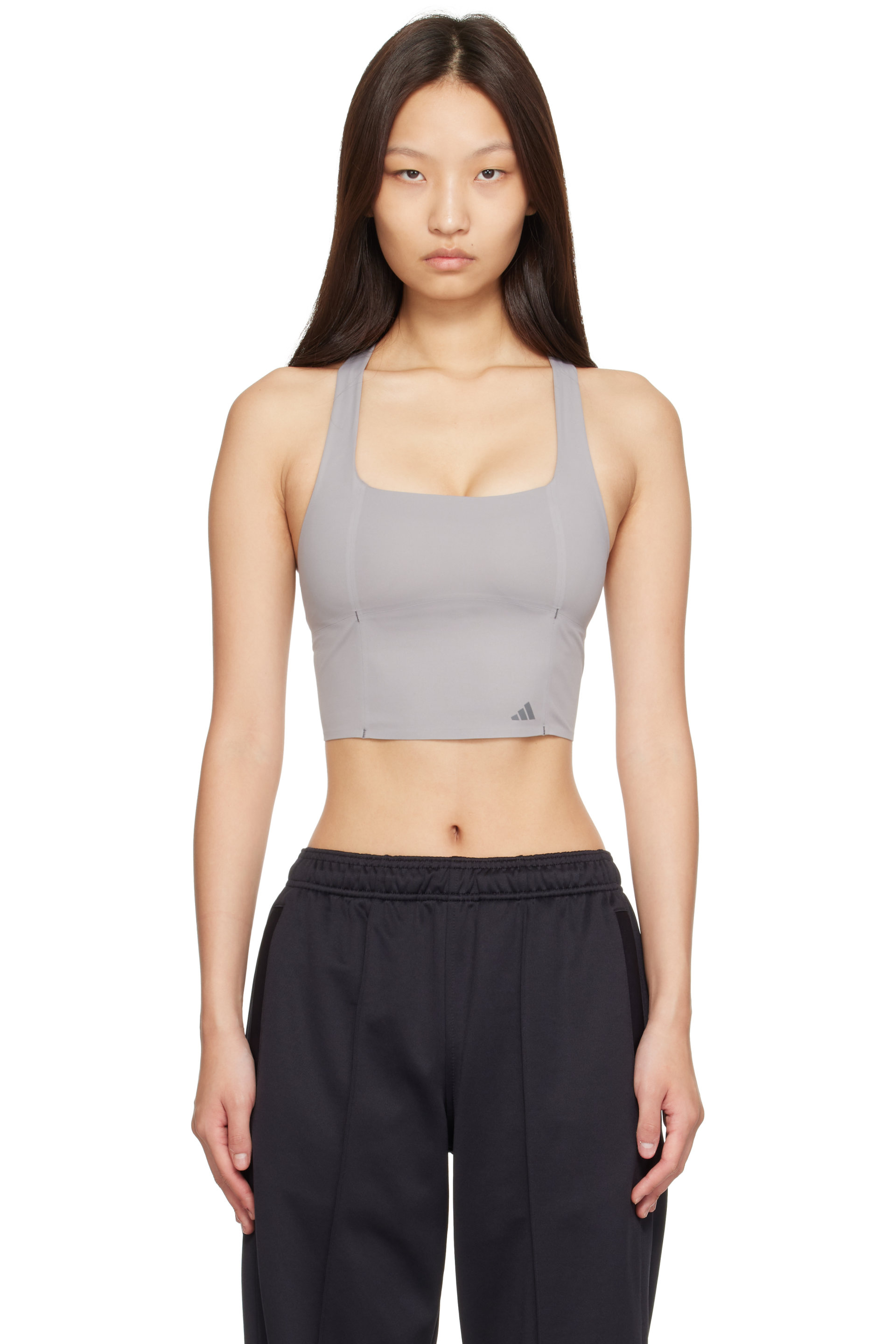 Entire Studios - Gray adidas Edition Optime Training Medium Support Sport Bra