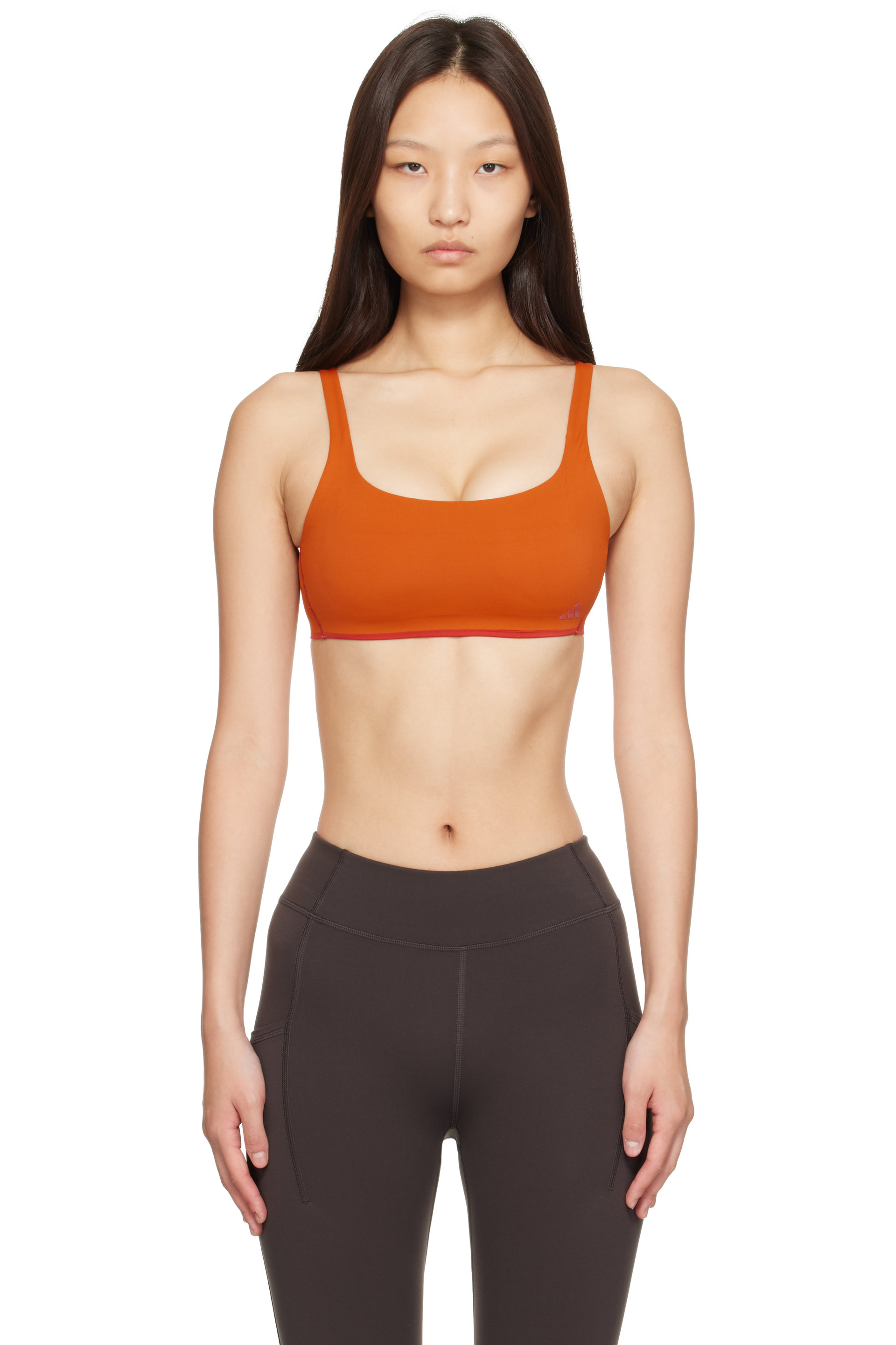 Entire Studios - Orange adidas Edition Optime Training Low Support Sport Bra
