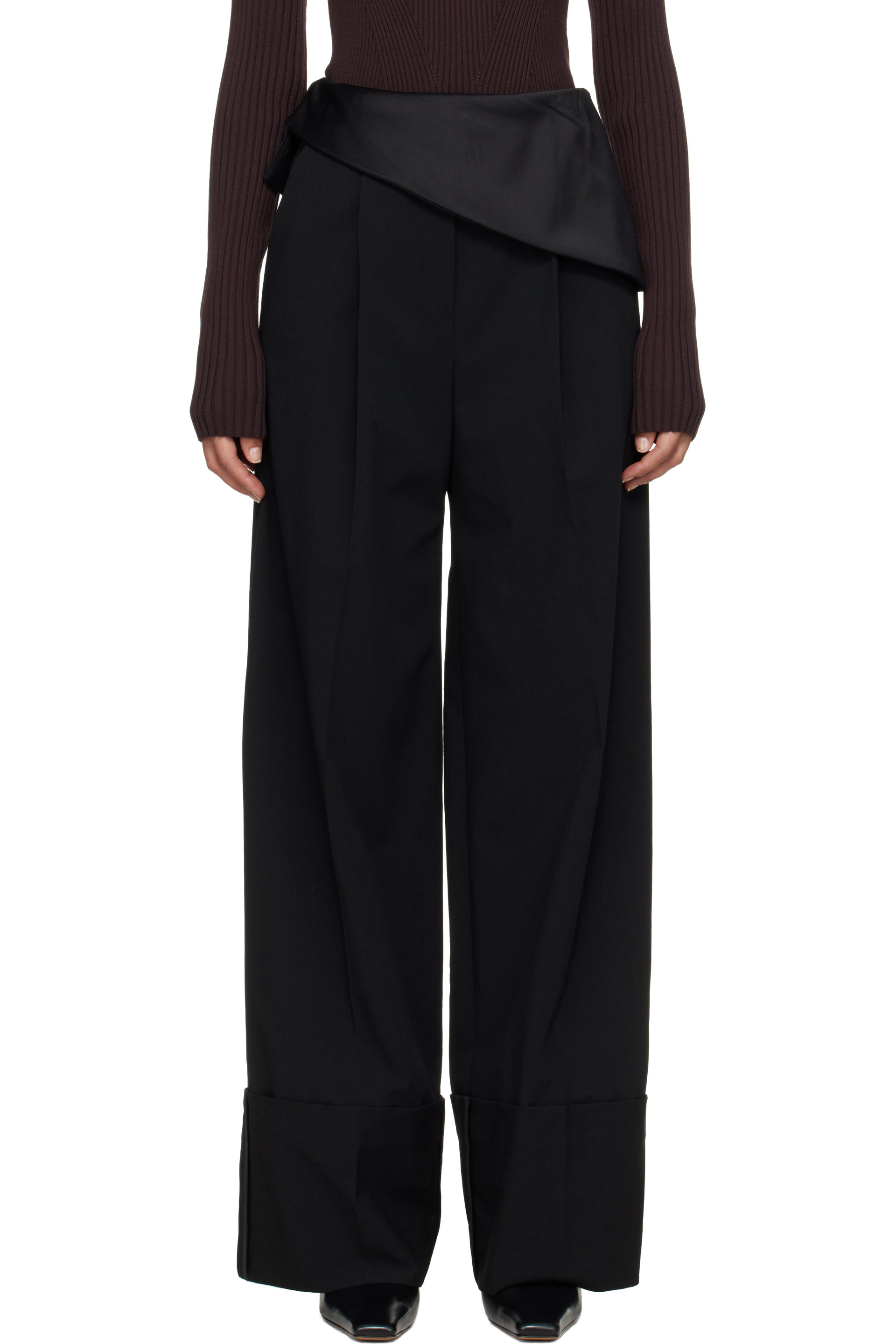 Entire Studios - Black HUGO Edition Wide-Leg Trousers