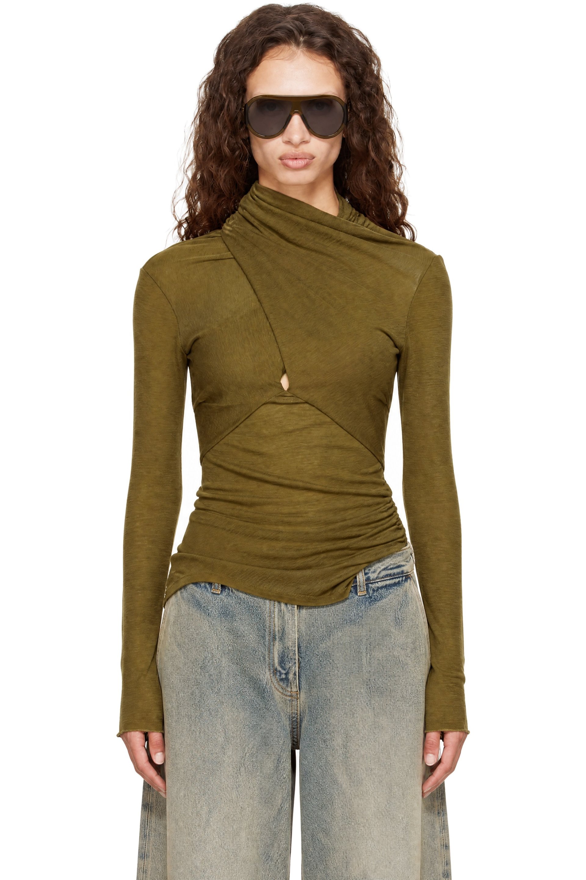 Entire Studios - Khaki Gres Top