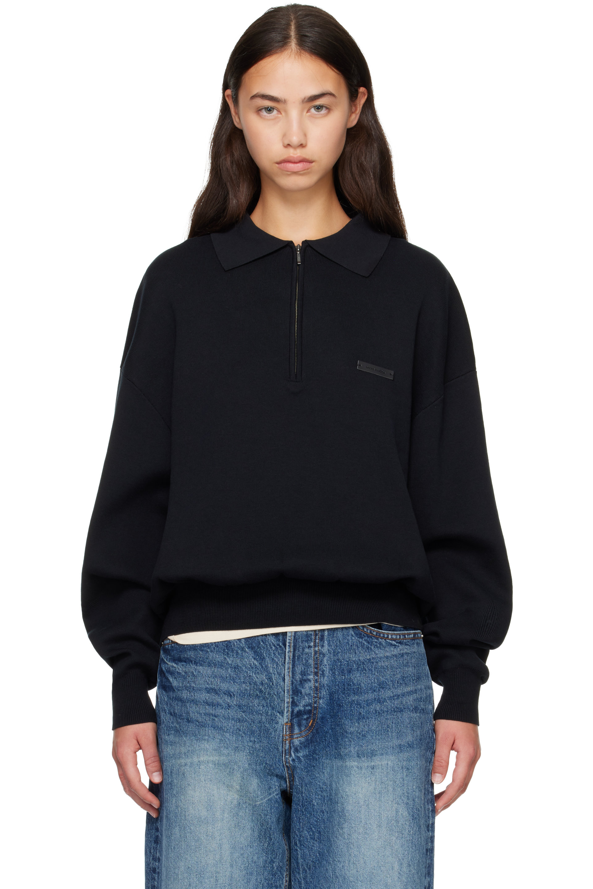 Entire Studios - Black LS Club Polo