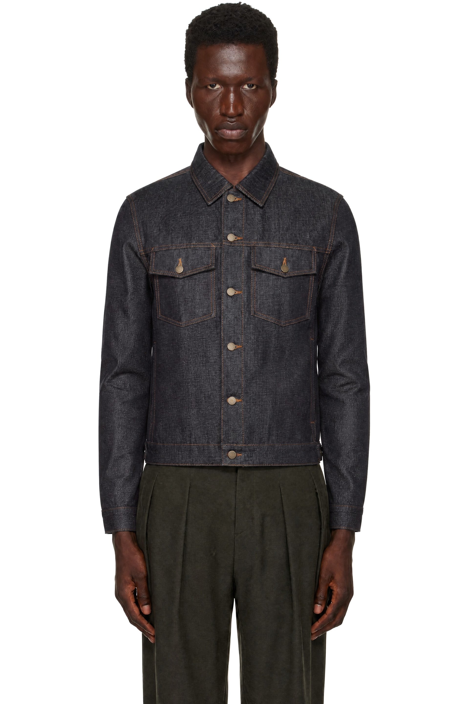 Entire Studios - Navy Classic Denim Jacket