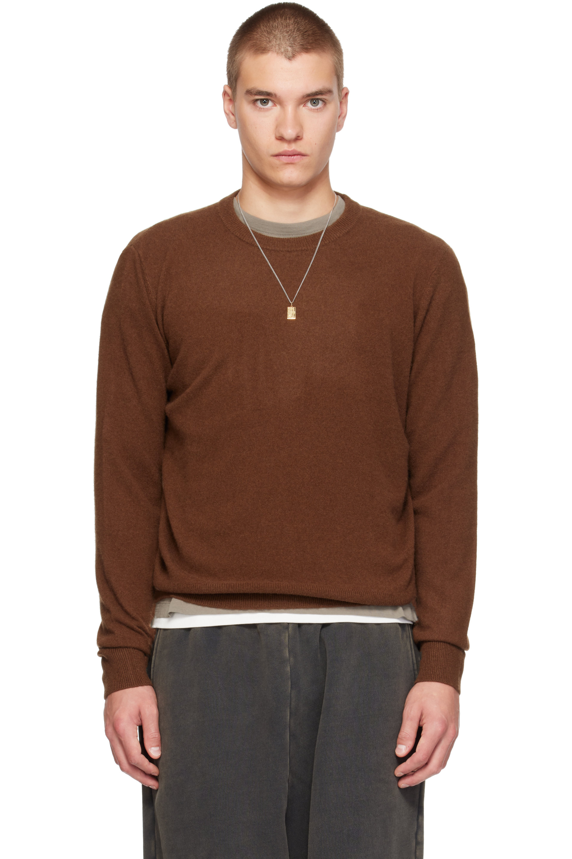Entire Studios - ブラウン Knit Cashmere Crewneck セーター