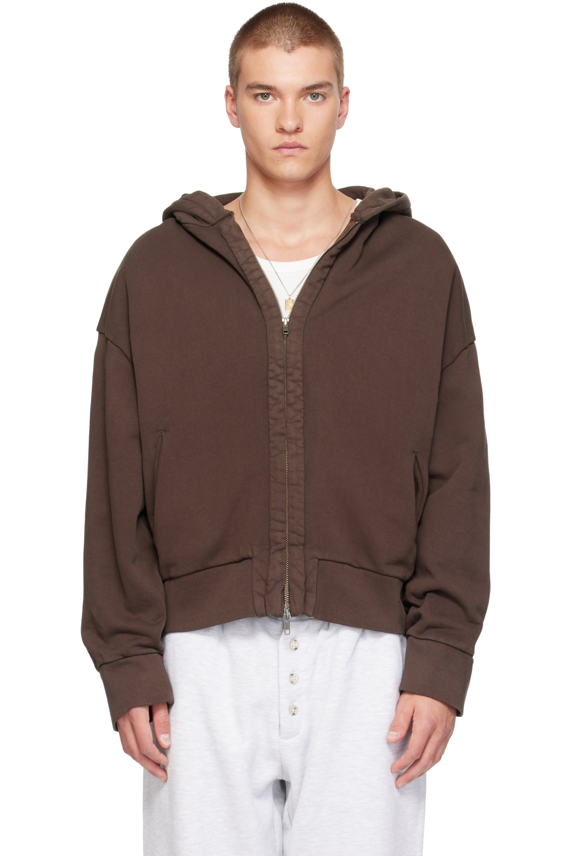 Entire Studios - Brown Thermal V2 Hoodie