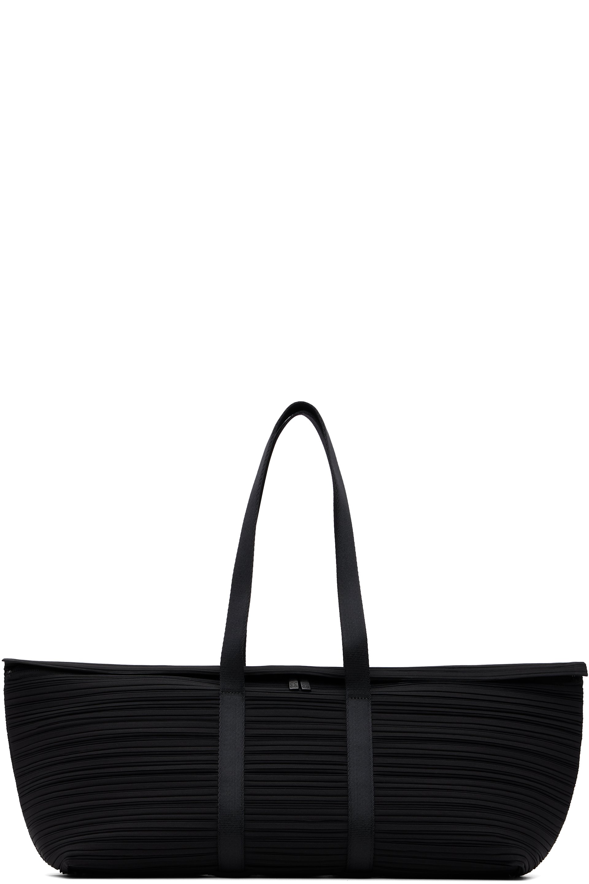 PLEATS PLEASE ISSEY MIYAKE - Black Pleats Boston Bag