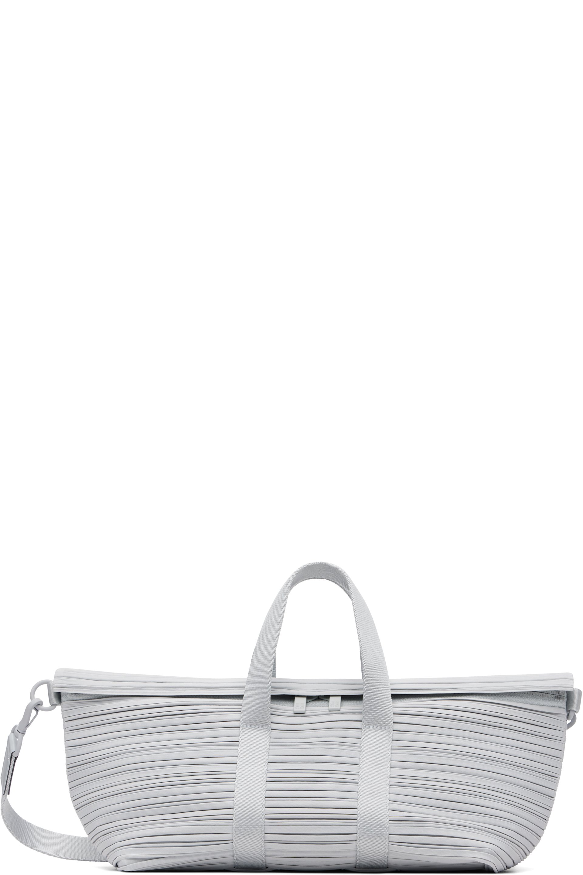 PLEATS PLEASE ISSEY MIYAKE - Gray Pleats Boston Bag