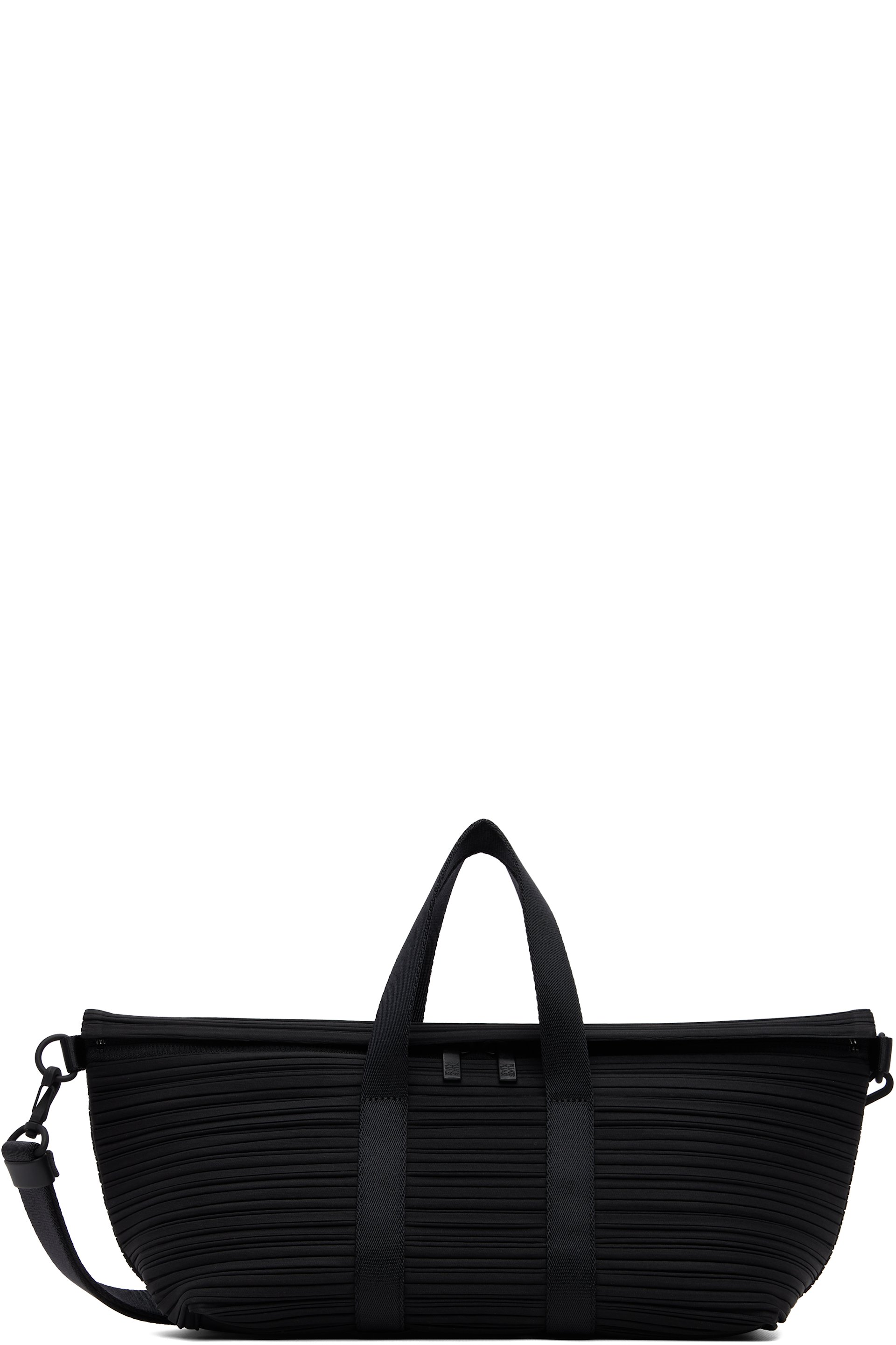 PLEATS PLEASE ISSEY MIYAKE - Black Pleats Boston Bag