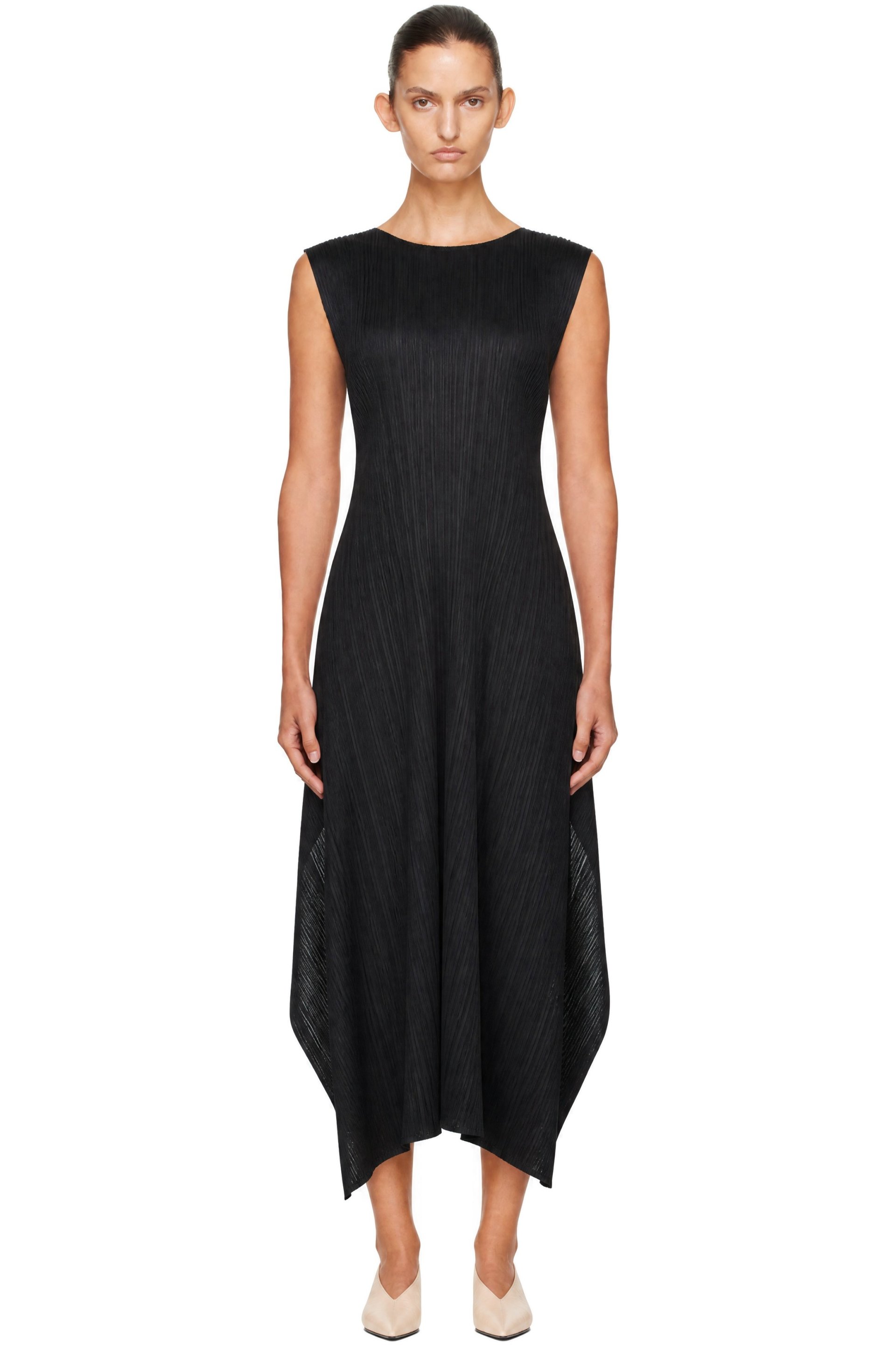 PLEATS PLEASE ISSEY MIYAKE - Black Monthly Colors September Midi Dress