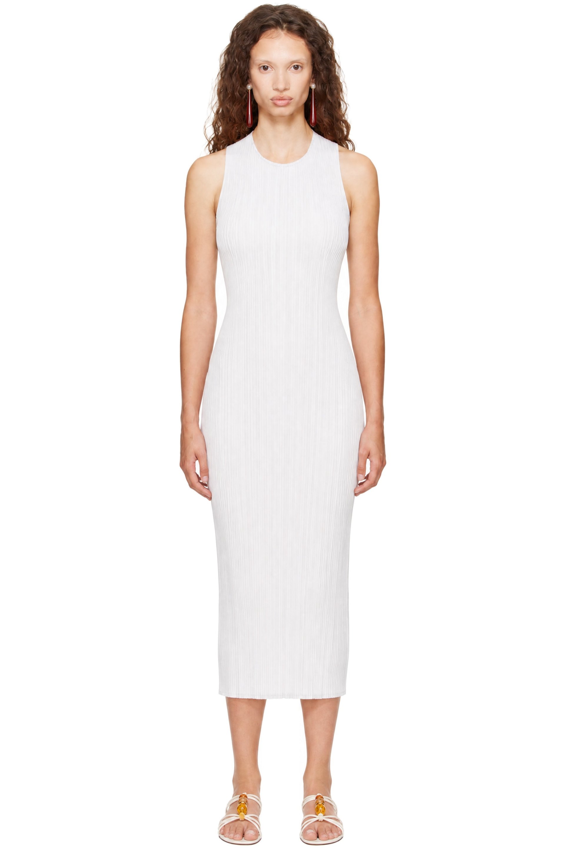 PLEATS PLEASE ISSEY MIYAKE - Gray Basics Maxi Dress