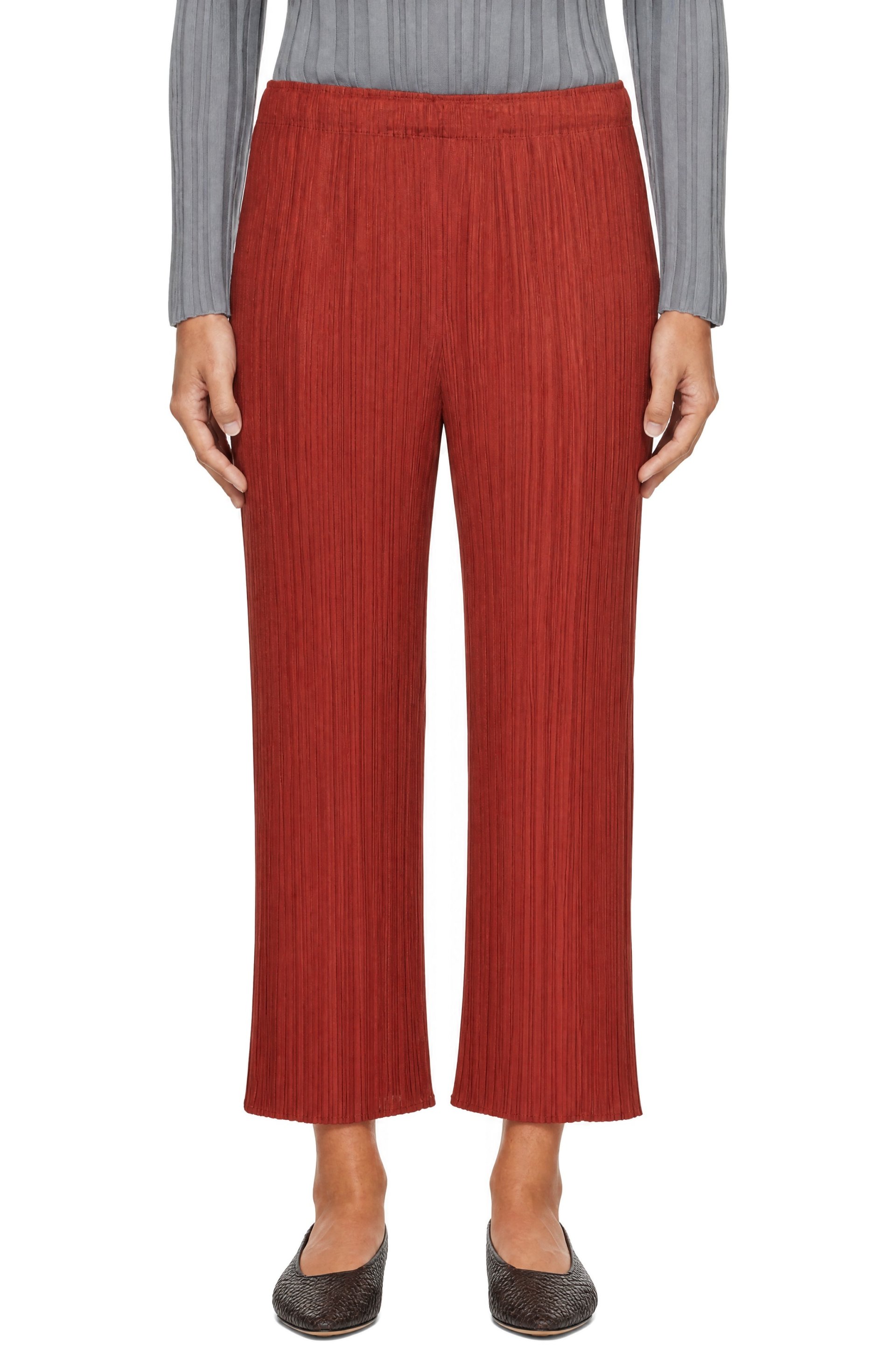 PLEATS PLEASE ISSEY MIYAKE - Red Monthly Colors September Trousers