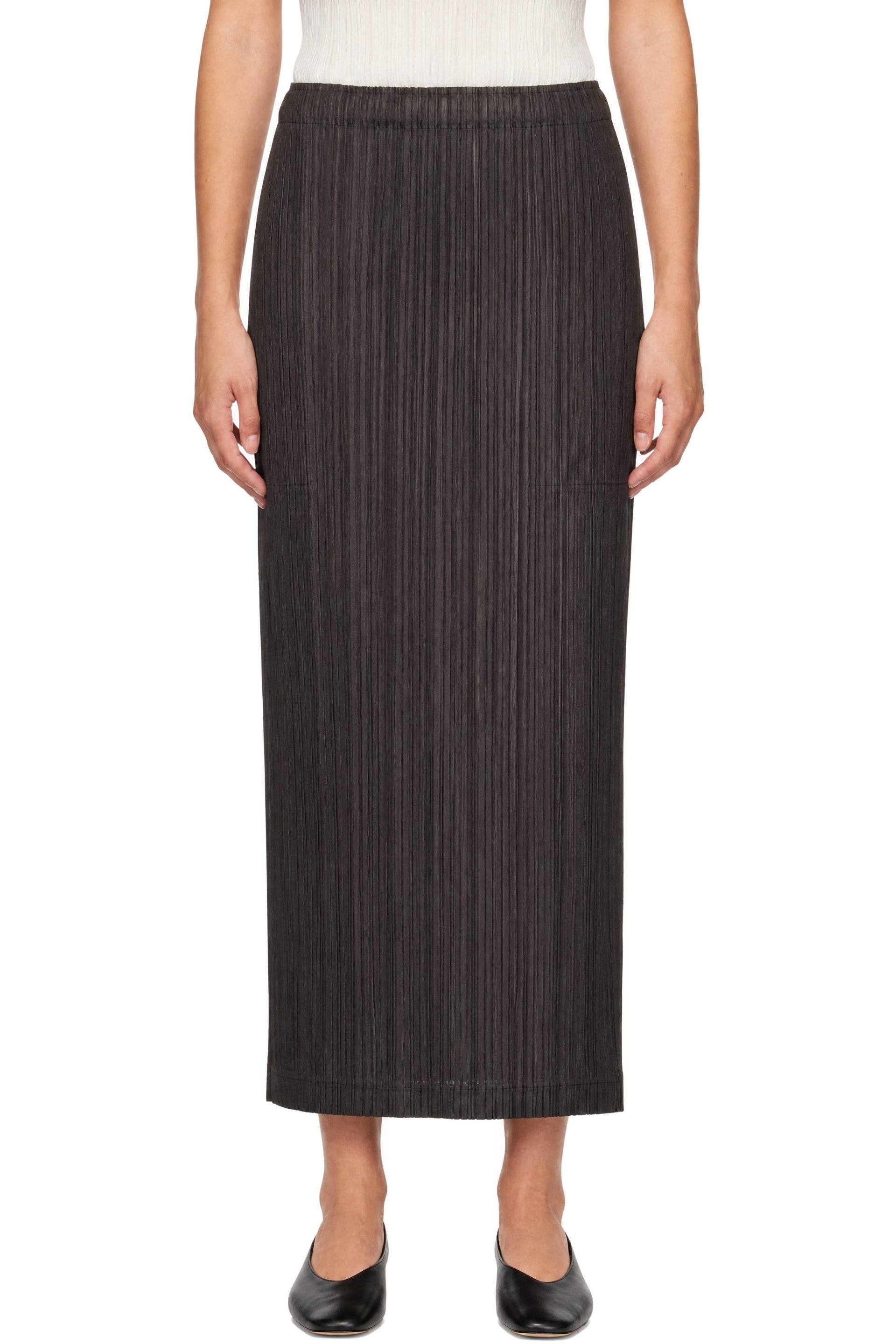 PLEATS PLEASE ISSEY MIYAKE - Gray Thicker Bottoms 2 Maxi Skirt