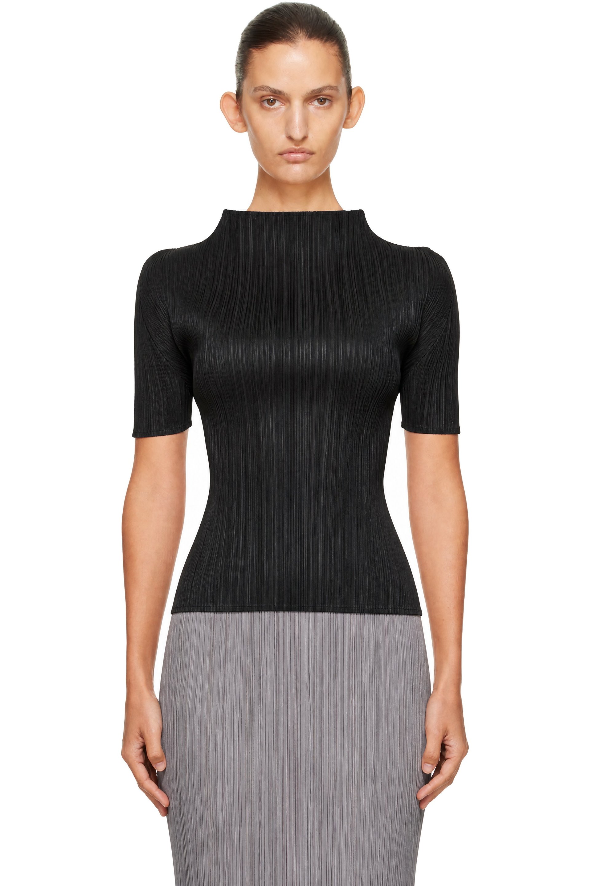 PLEATS PLEASE ISSEY MIYAKE - Black Monthly Colors September Top