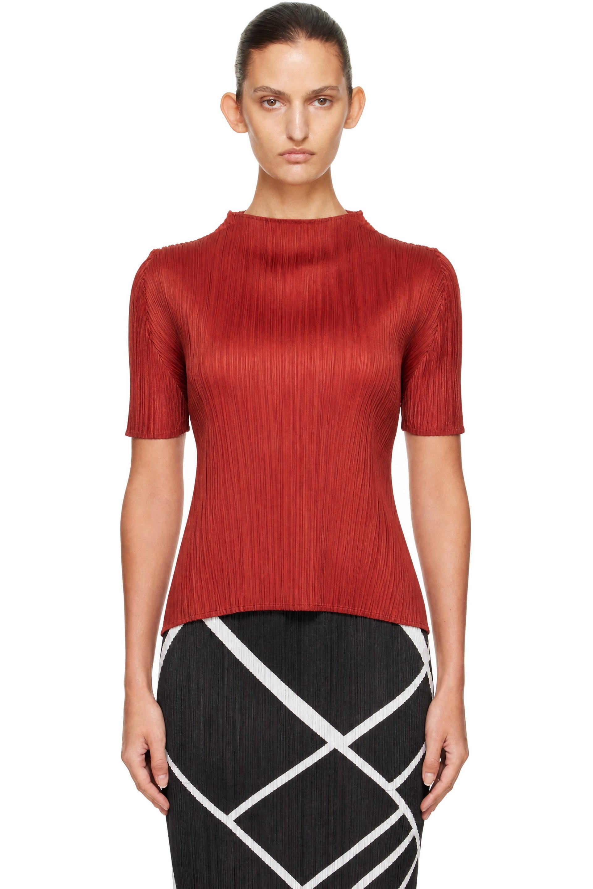 PLEATS PLEASE ISSEY MIYAKE - Orange Monthly Colors September Top