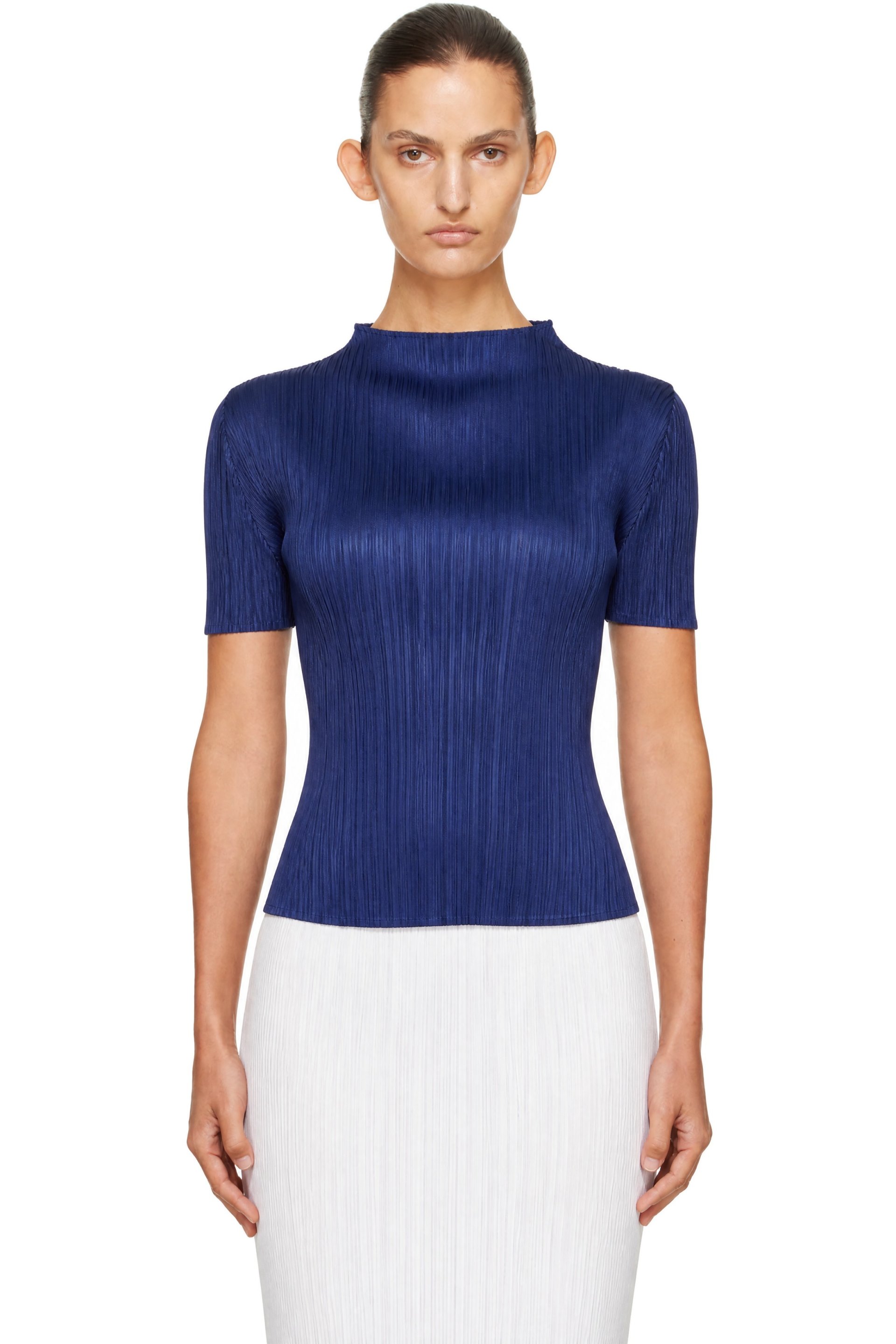 PLEATS PLEASE ISSEY MIYAKE - Navy Monthly Colors September Top