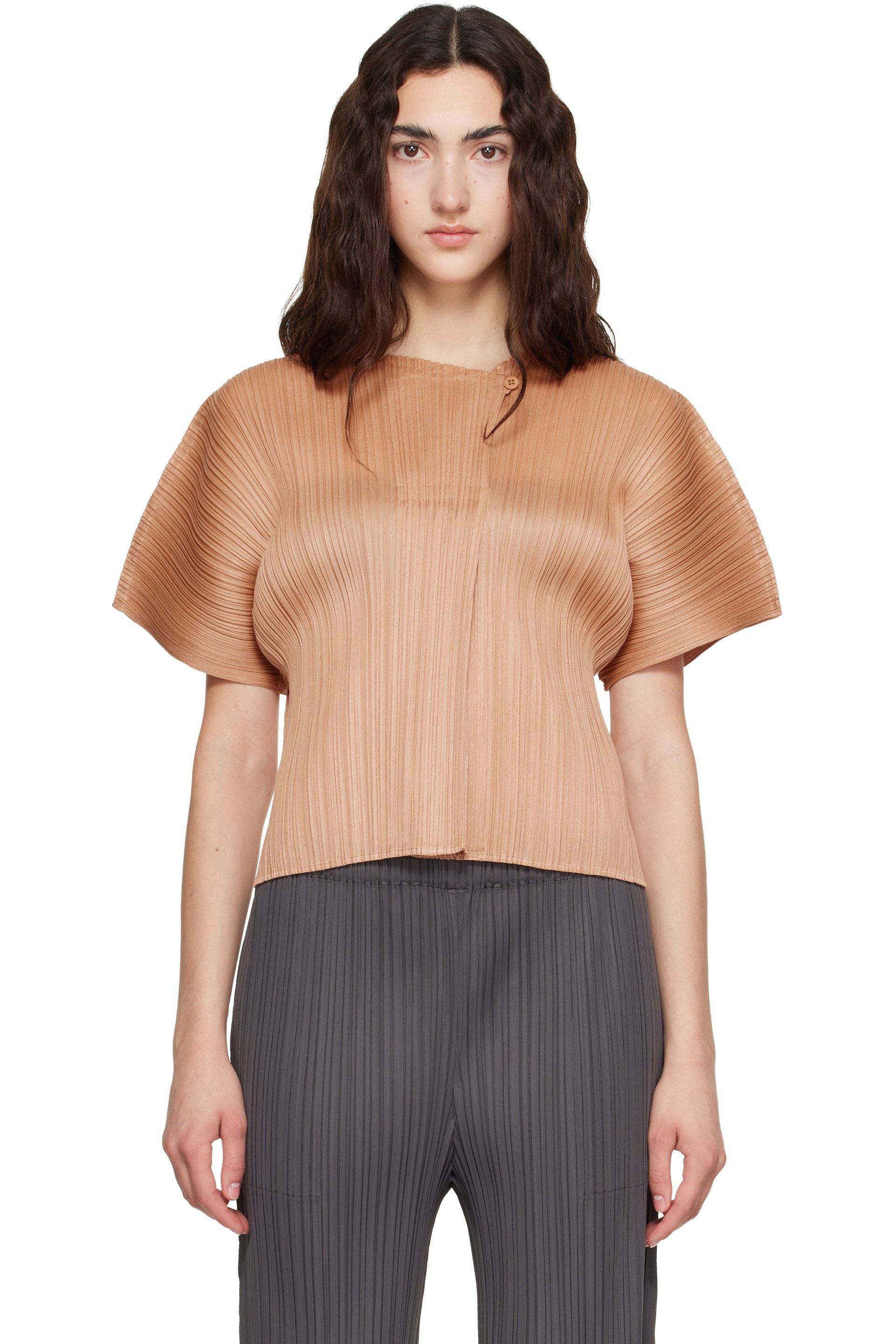 PLEATS PLEASE ISSEY MIYAKE - Pink Monthly Colors June Top