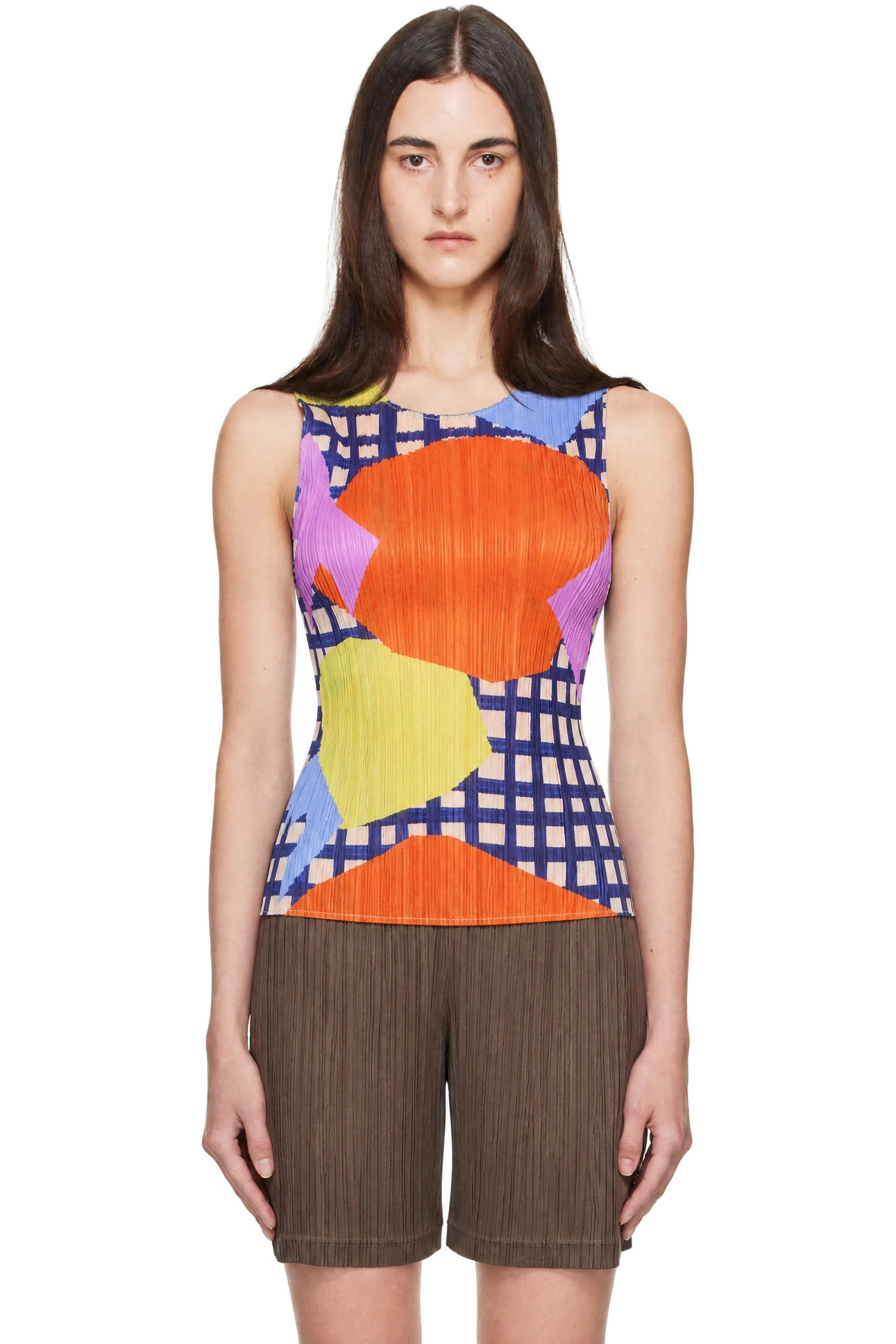 PLEATS PLEASE ISSEY MIYAKE - Multicolor Market Tank Top