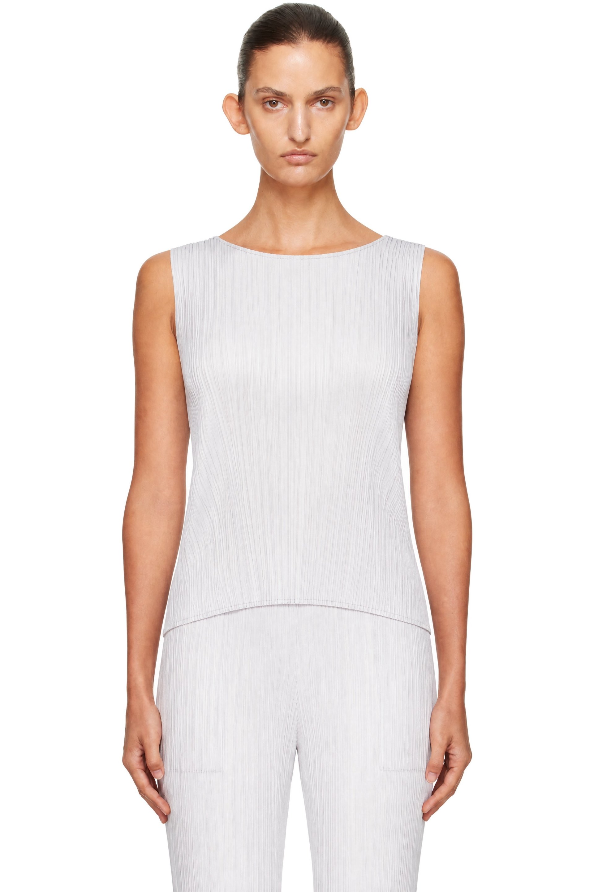 PLEATS PLEASE ISSEY MIYAKE - Gray Basics Top