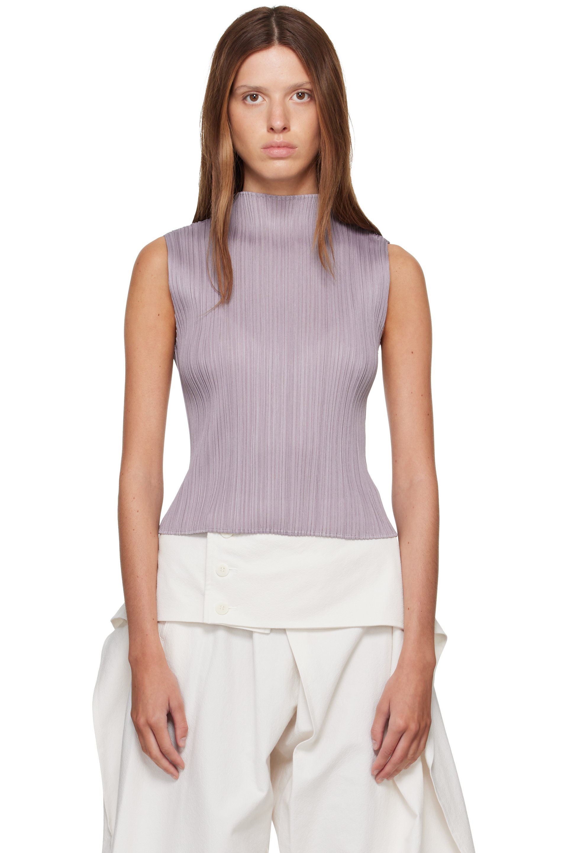PLEATS PLEASE ISSEY MIYAKE - Purple Monthly Colors August Top