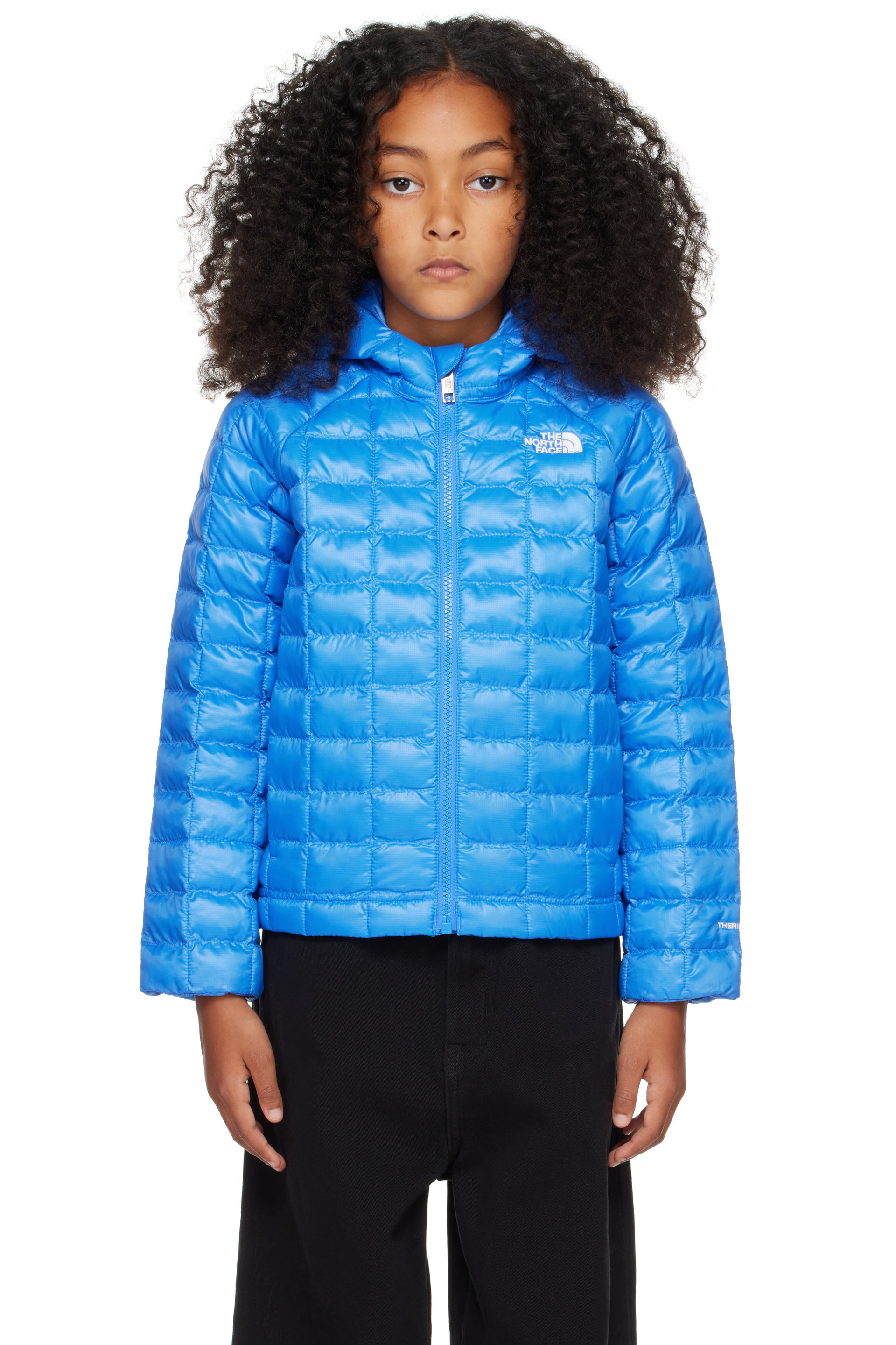 The North Face Kids - Enfant | Blouson bleu à isolation ThermoBall et à capuche