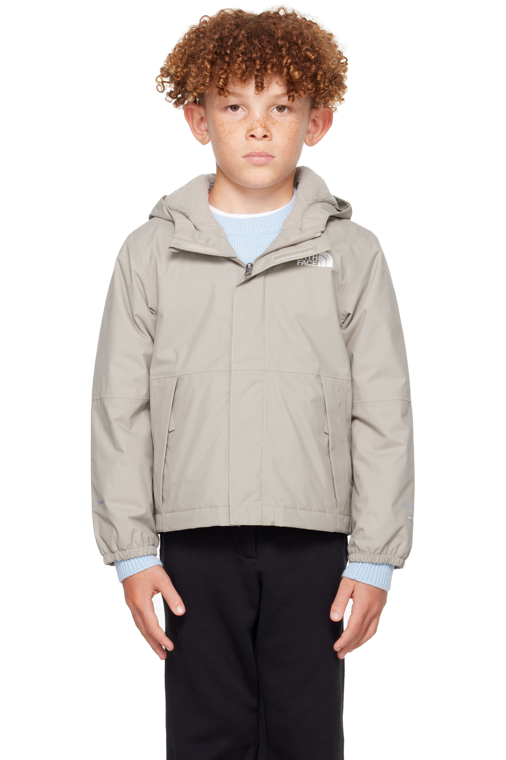 The North Face Kids - Big Kids Gray Warm Antora Rain Jacket