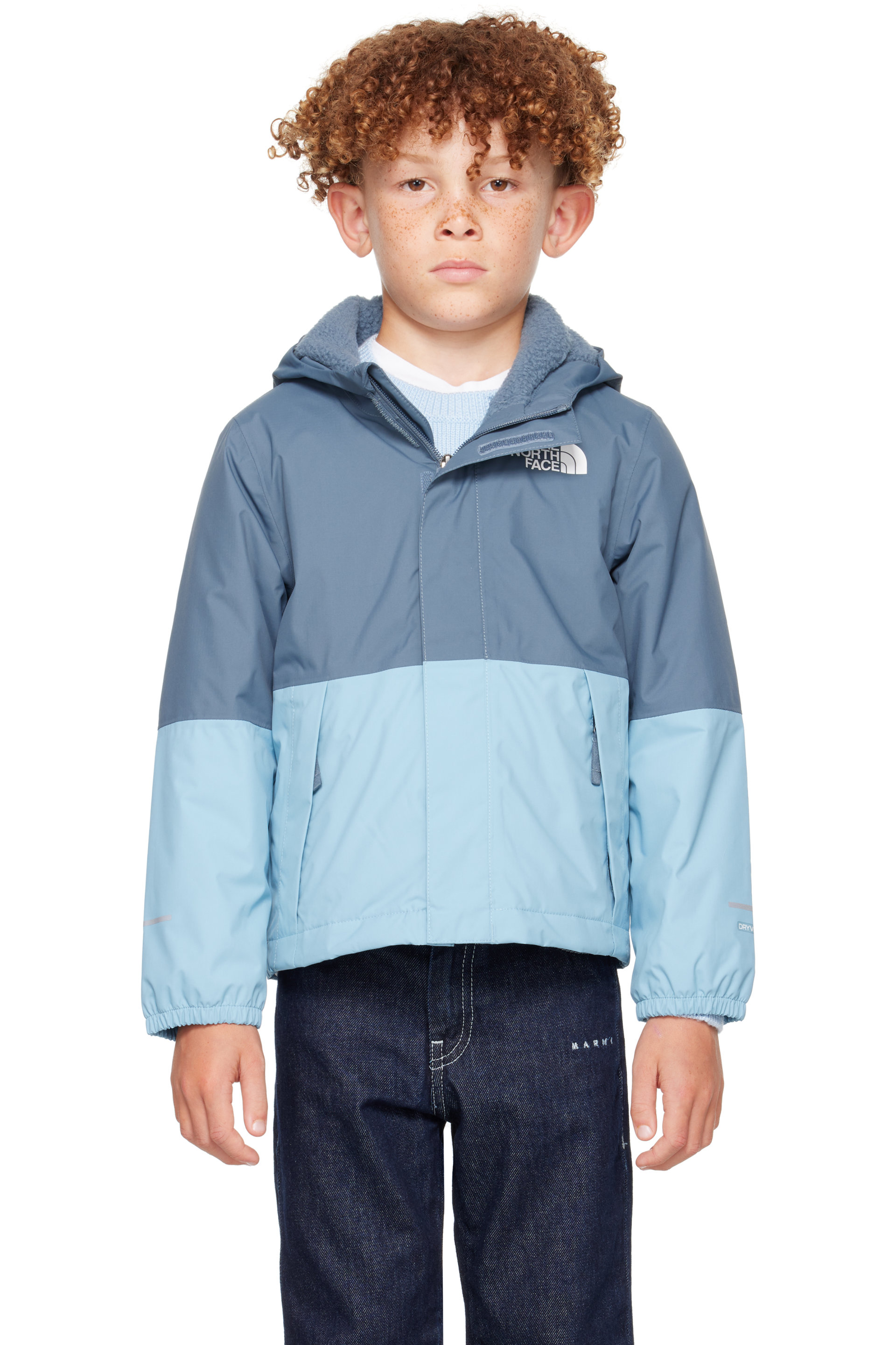 The North Face Kids - Big Kids Blue Warm Antora Rain Jacket