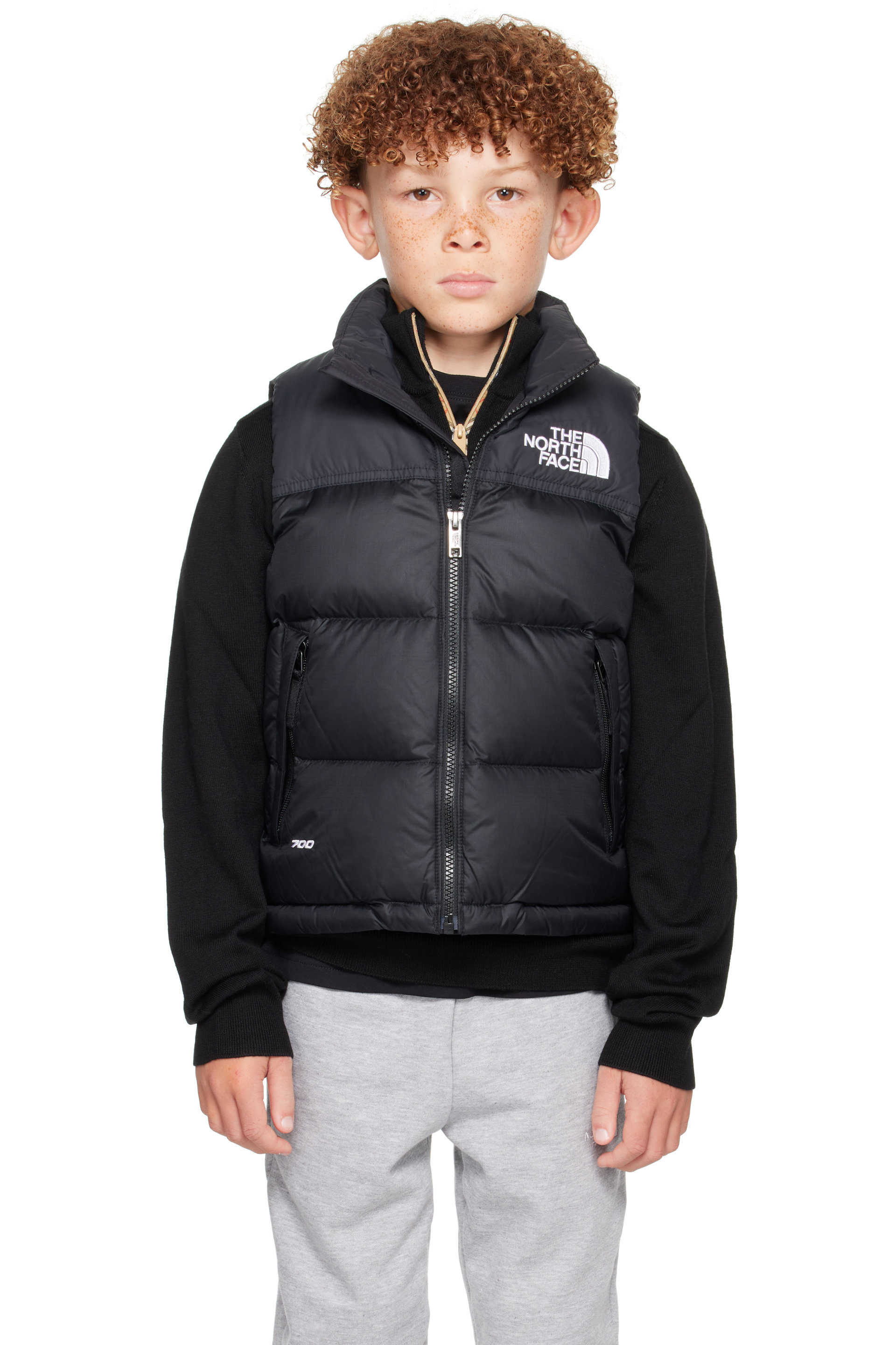 The North Face Kids - Big Kids Black 1996 Retro Nuptse Vest