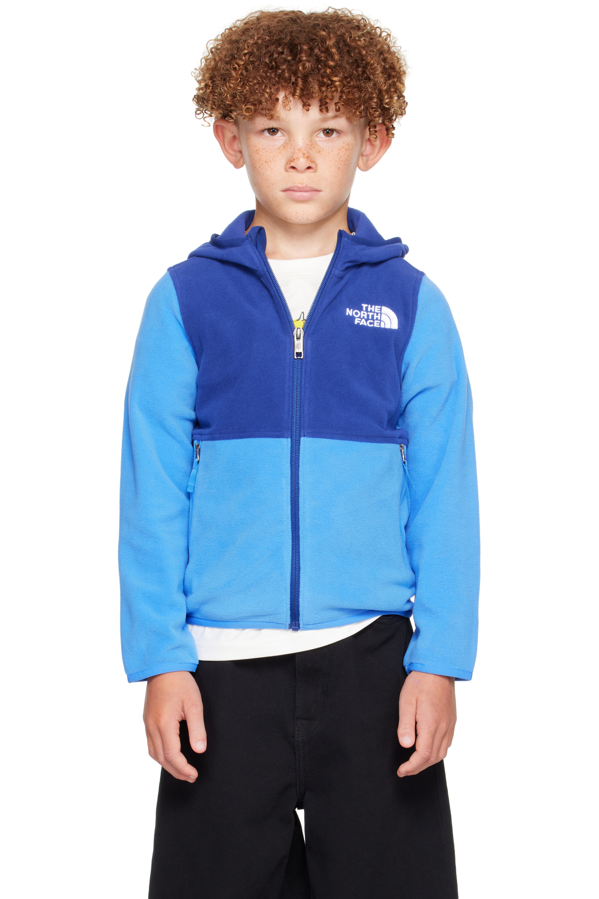 The North Face Kids - Big Kids Blue Glacier Full-Zip Hoodie
