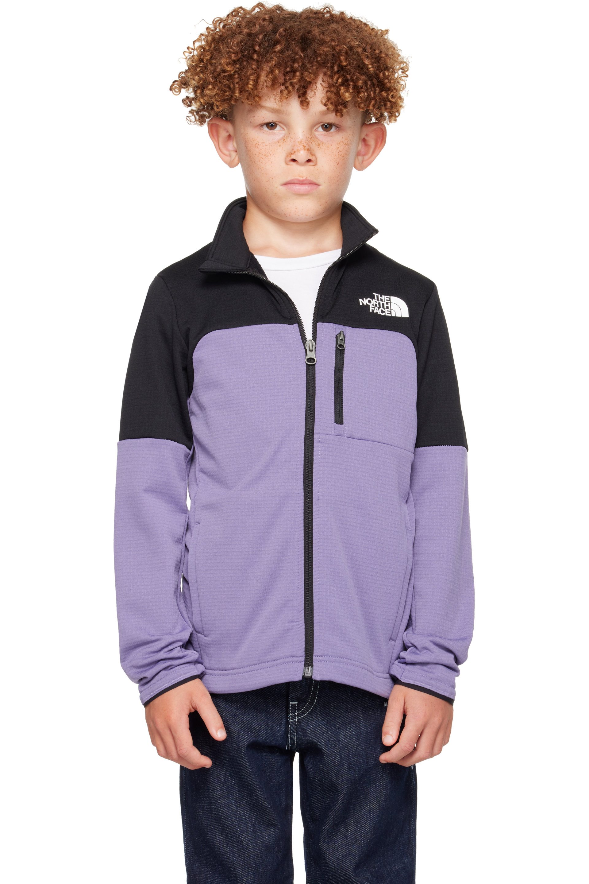 The North Face Kids - Big Kids Purple Hike Mid Layer Full-Zip Sweater