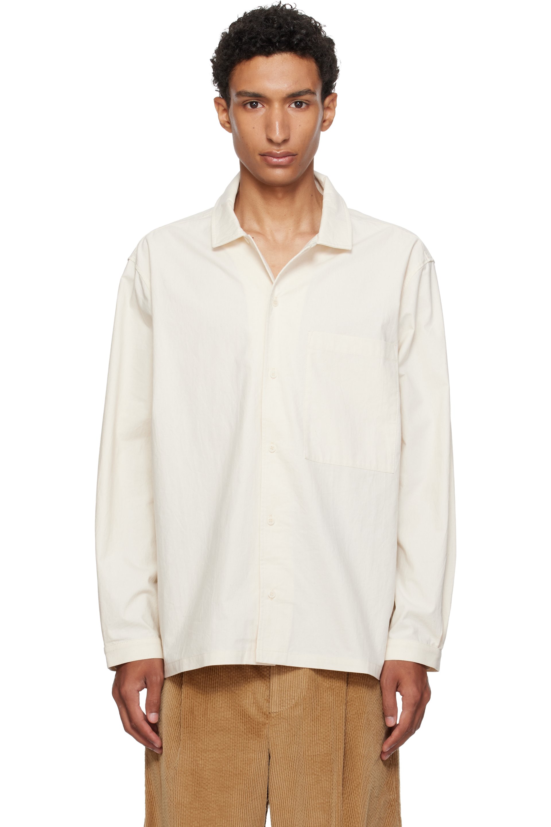 Cawley - Off-White Camp Collar Shirt