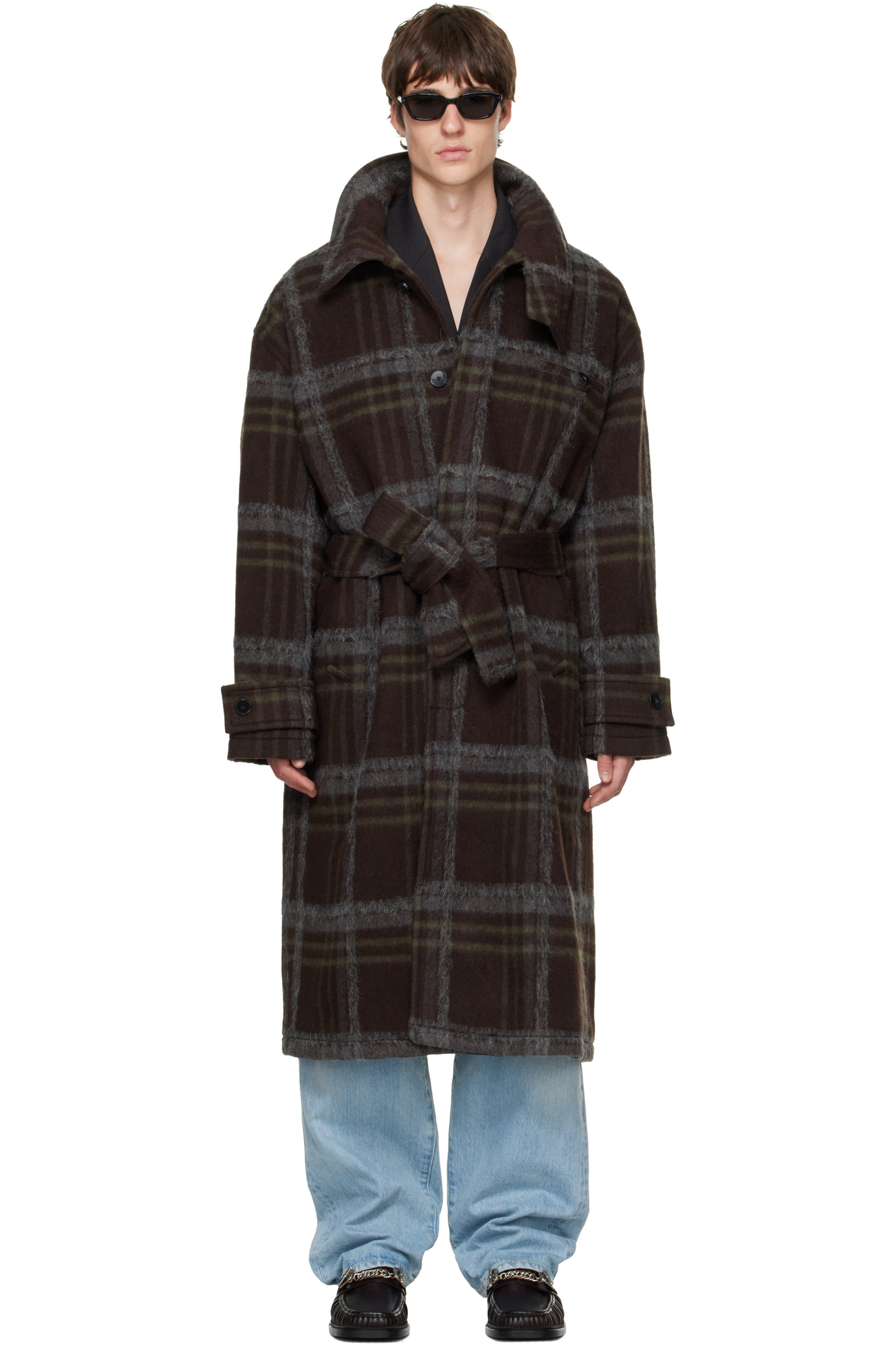 BLUEMARBLE - Manteau cache-cœur brun