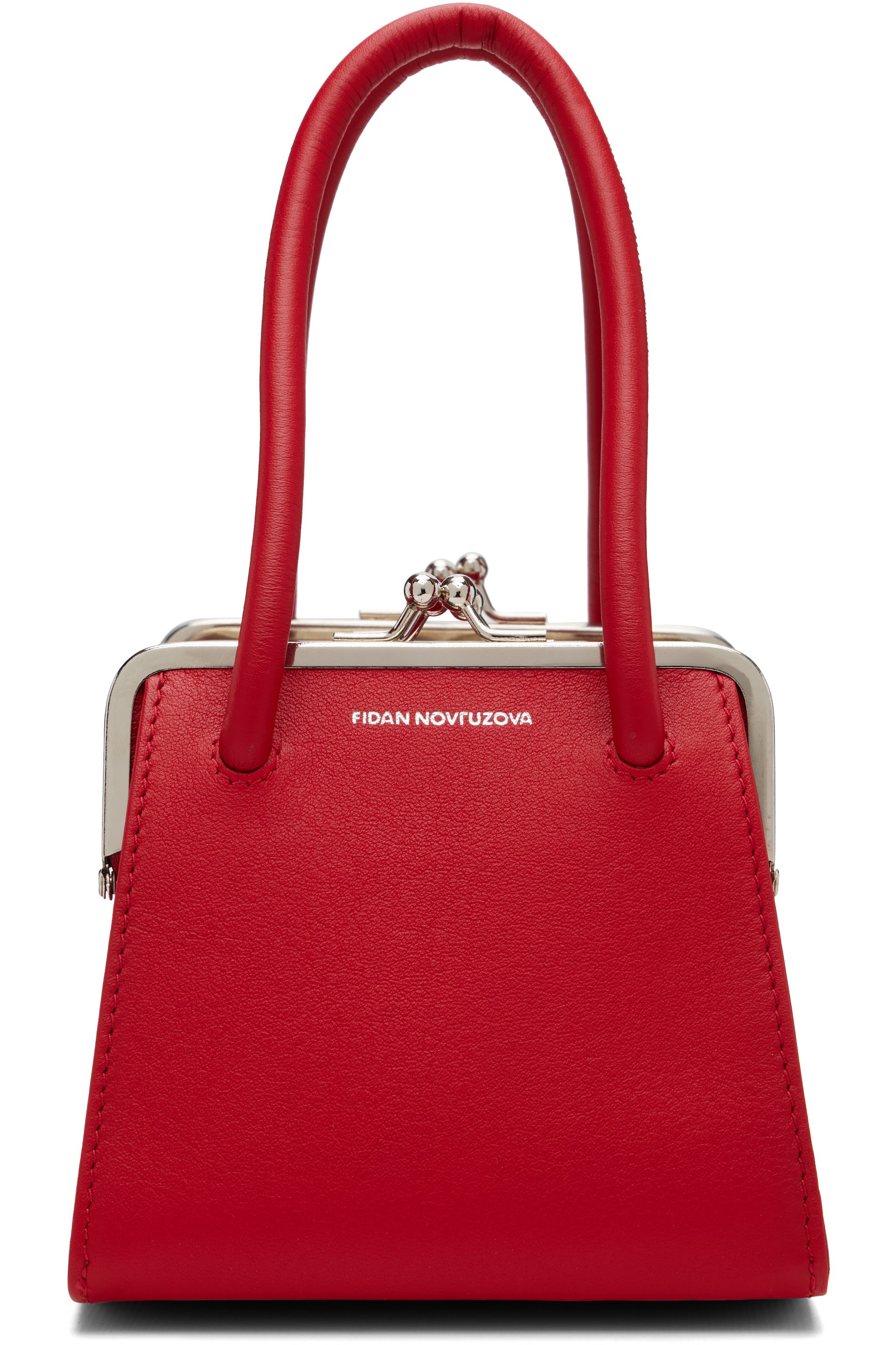 FIDAN NOVRUZOVA - Red Boa Four Clasp Bag