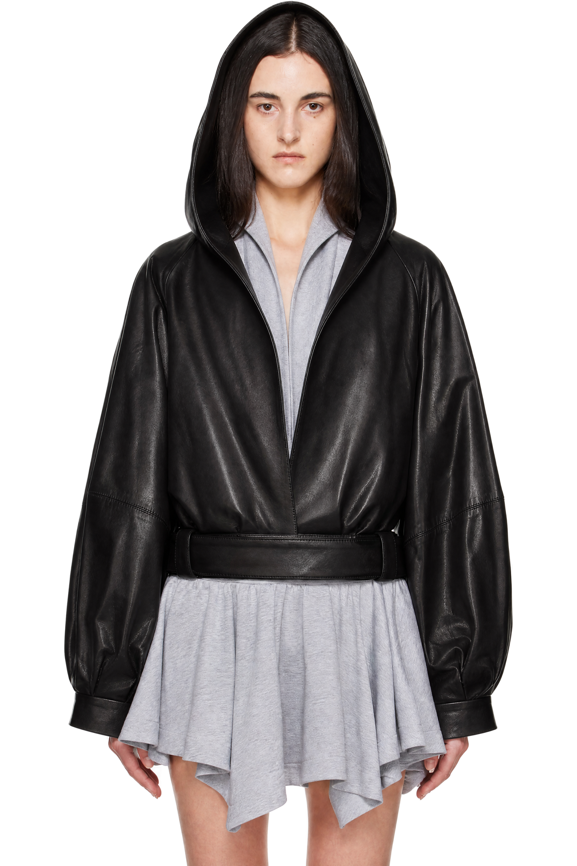 FIDAN NOVRUZOVA - Black Lael Leather Jacket