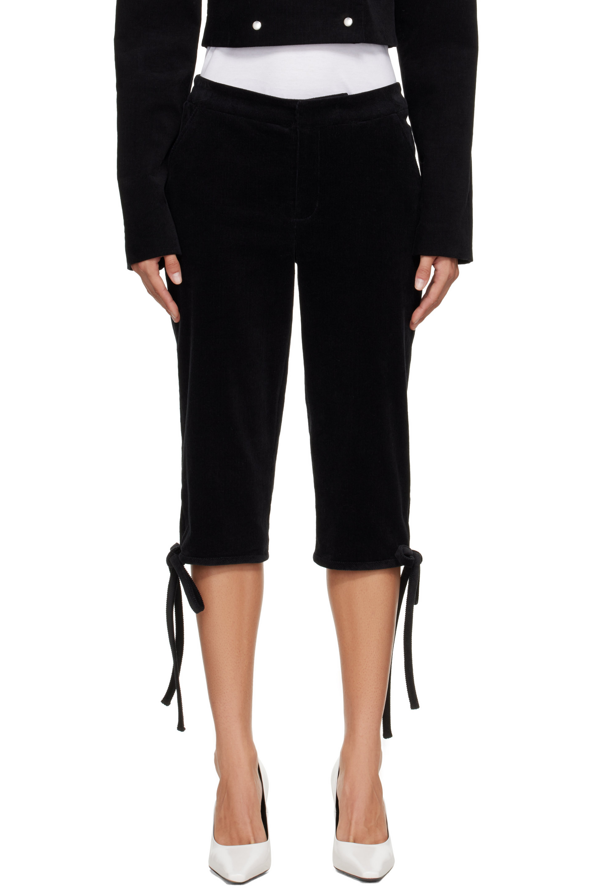 FIDAN NOVRUZOVA - Black Ira Capri Trousers