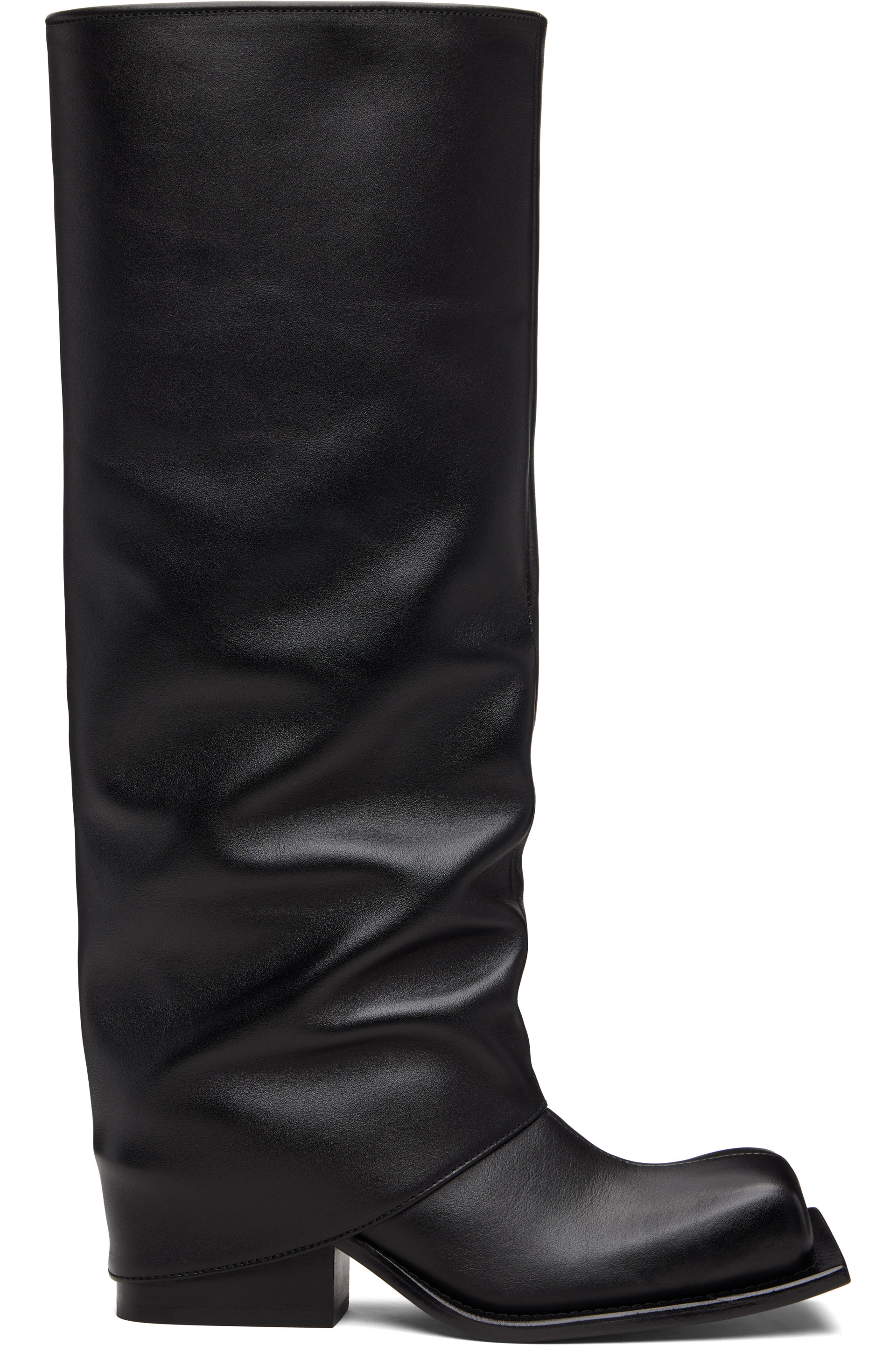 FIDAN NOVRUZOVA - Black Havva Chunky Heel Tall Boots