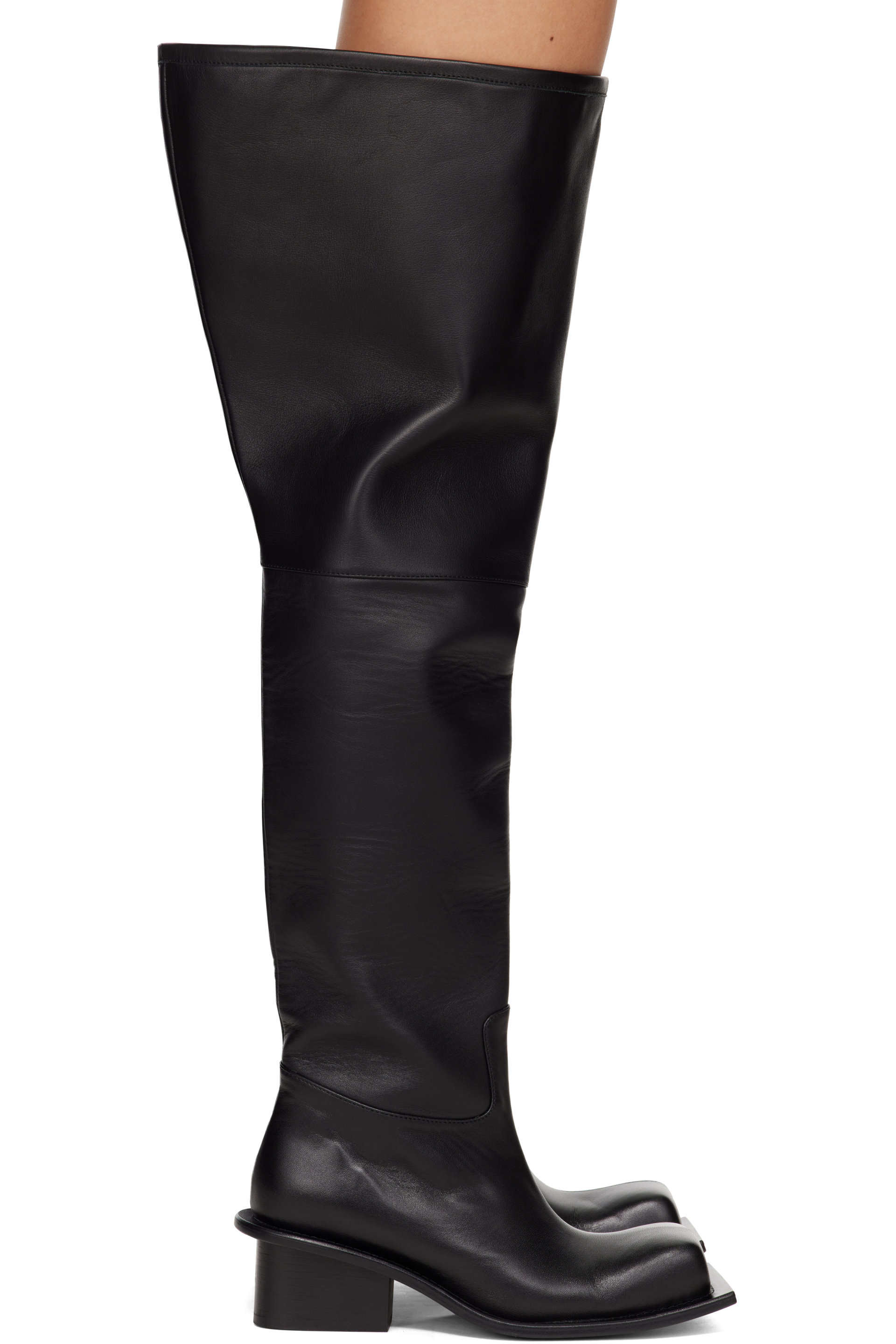 FIDAN NOVRUZOVA - Black Equestrian Fisherman Boots