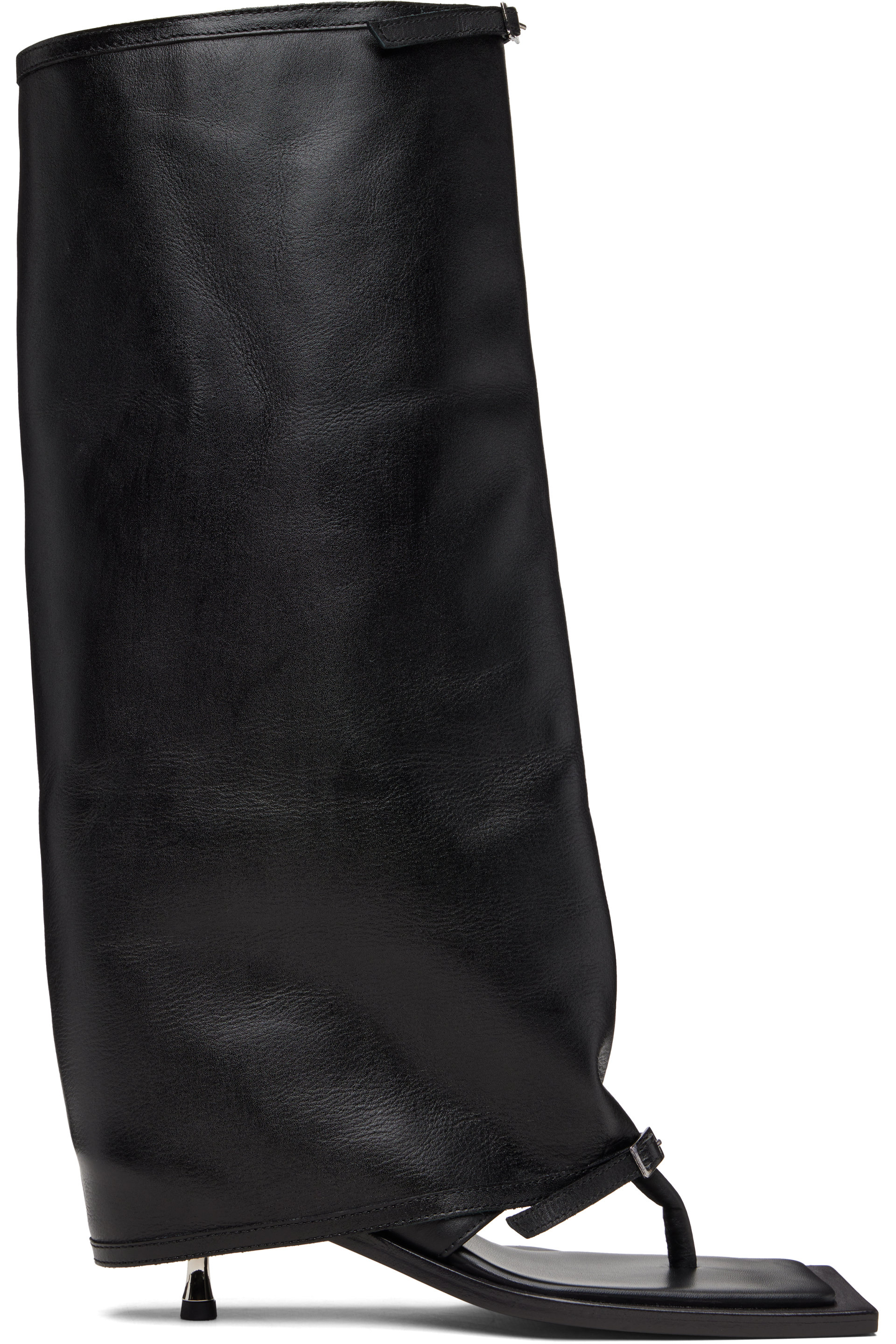 FIDAN NOVRUZOVA - Black Kaia Stiletto Tall Heeled Sandals