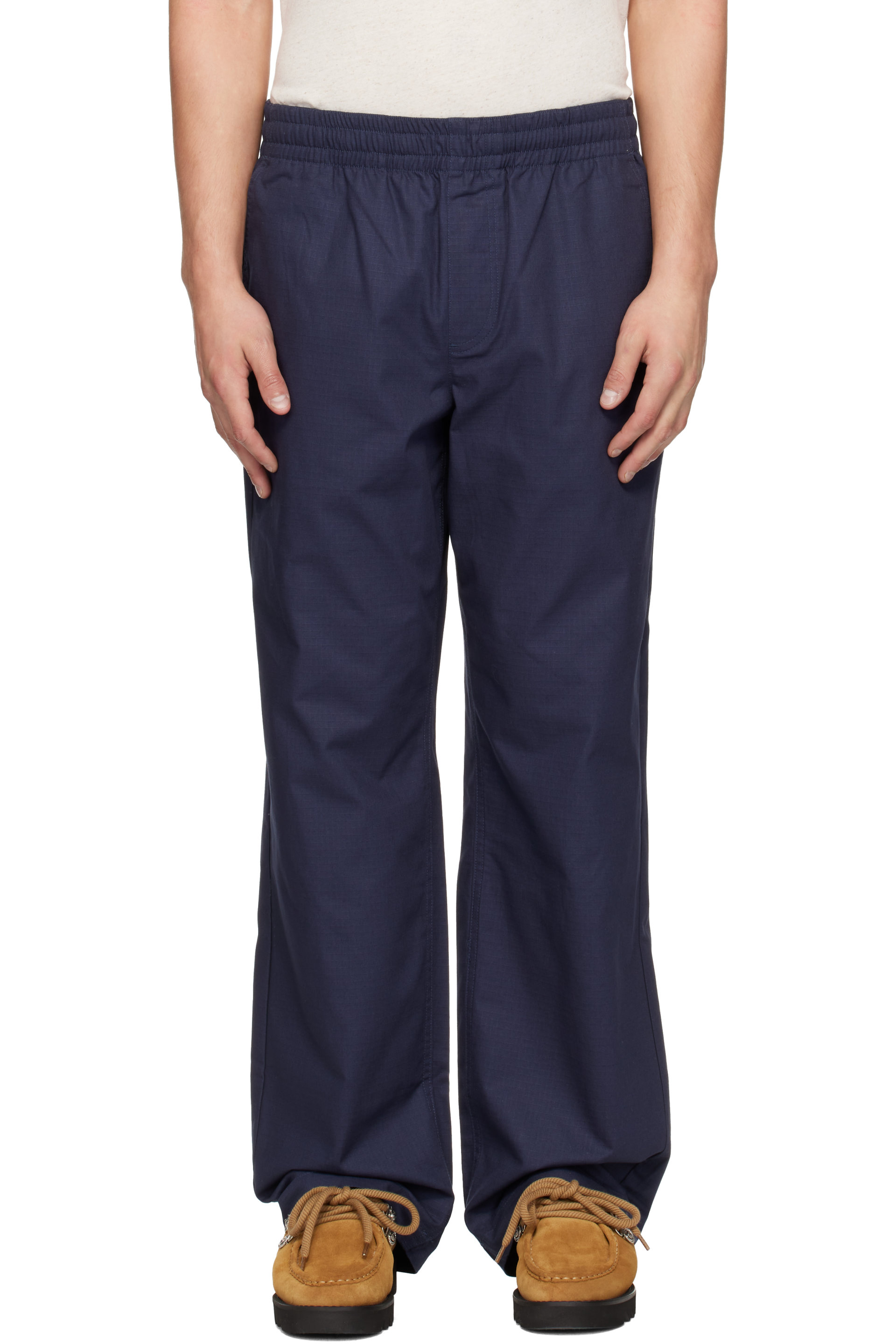 Palmes - Navy Lucien Ripstop Trousers