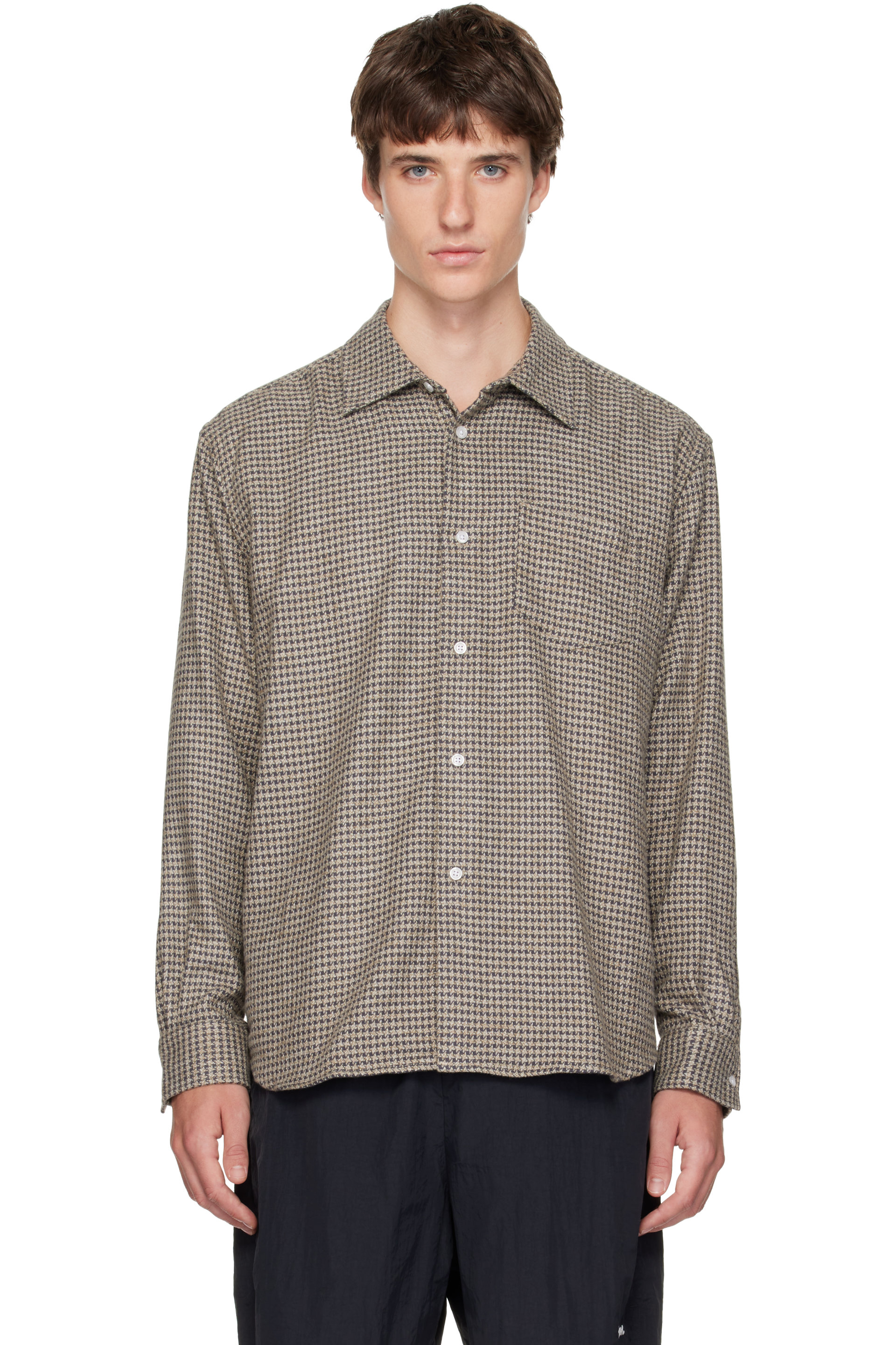 Palmes - Gray & Khaki Serve Shirt
