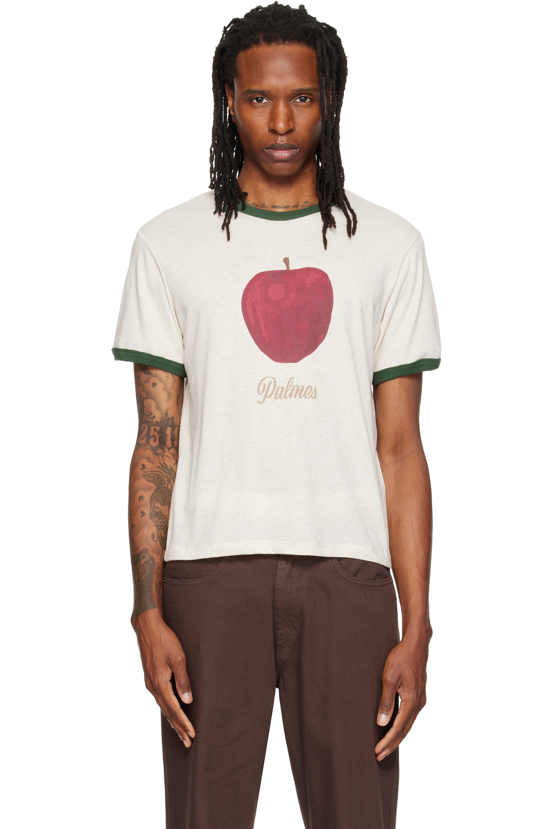 Palmes - Off-White Apple Ringer T-shirt