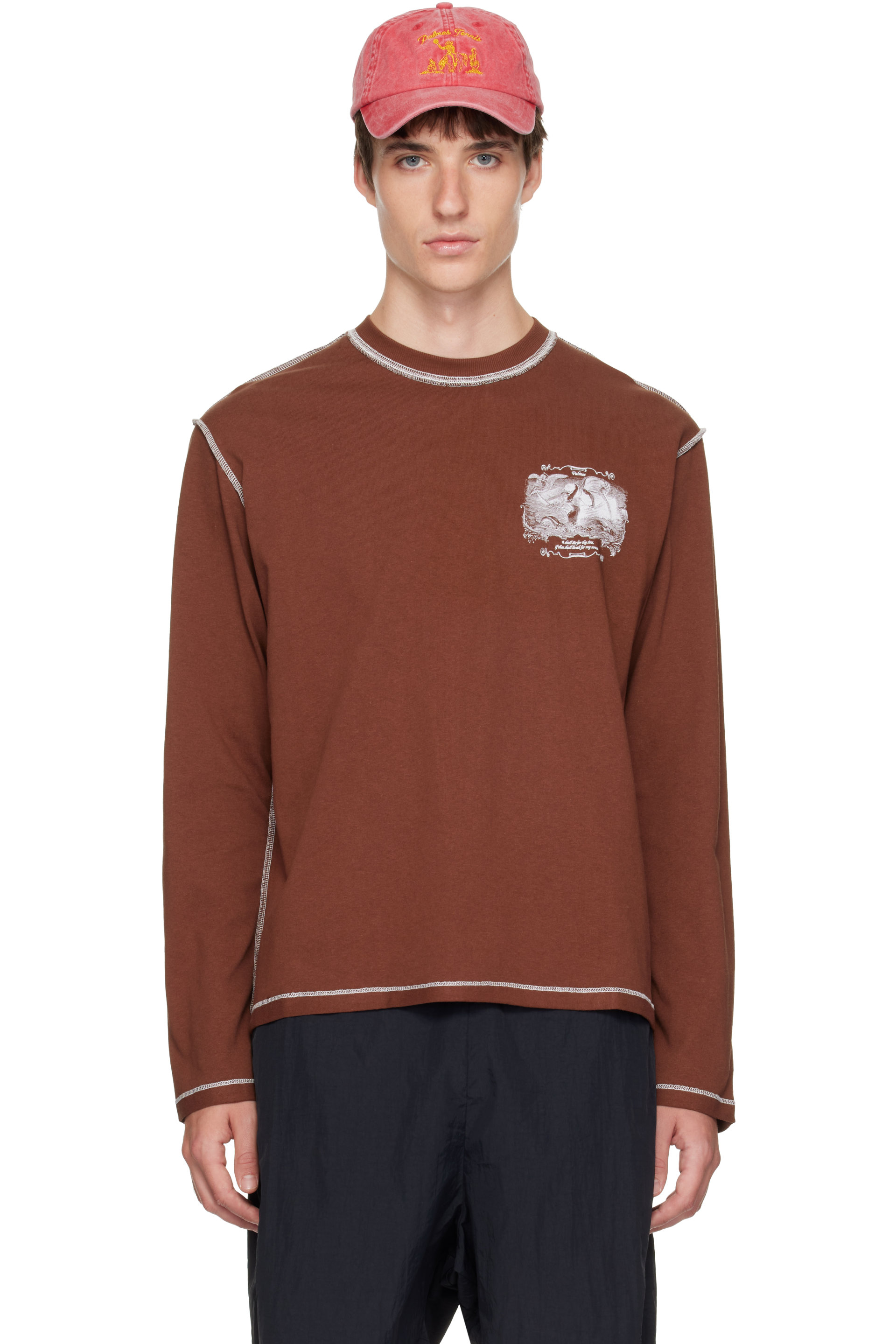 Palmes - Brown Mermaid Long-Sleeve T-shirt