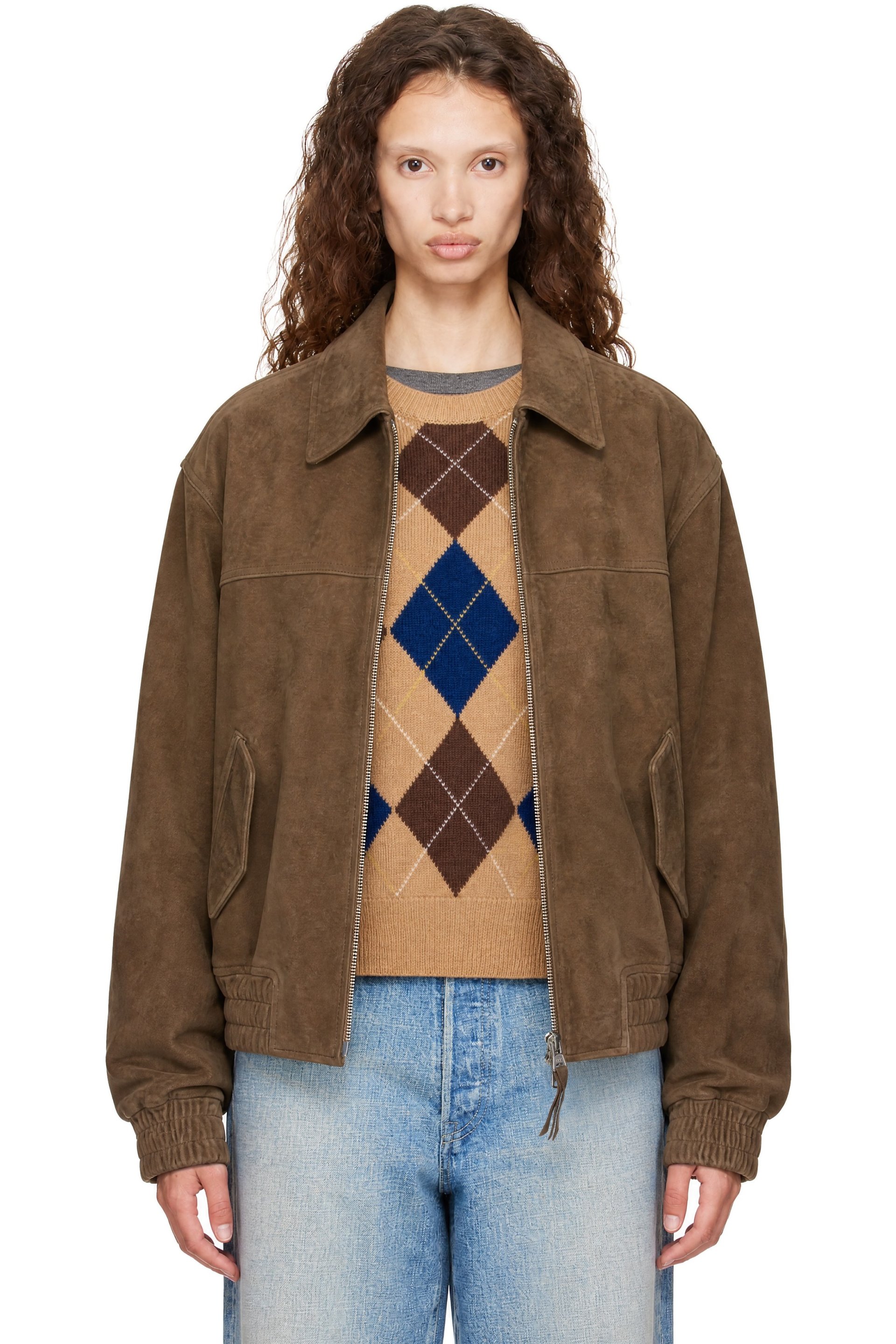 Dunst - Brown Refined Suede Blouson Jacket