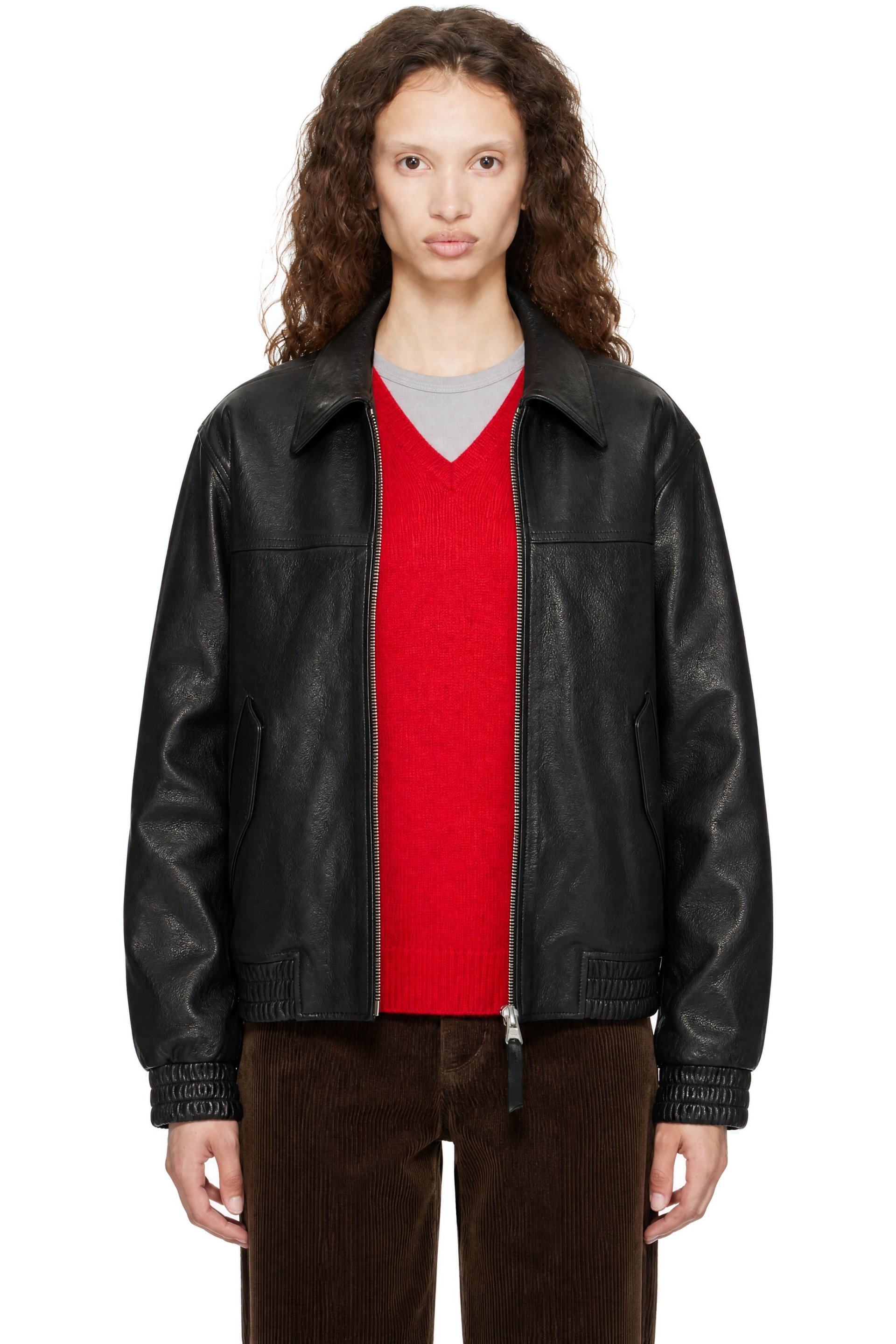 Dunst - Black Refined Blouson Leather Jacket