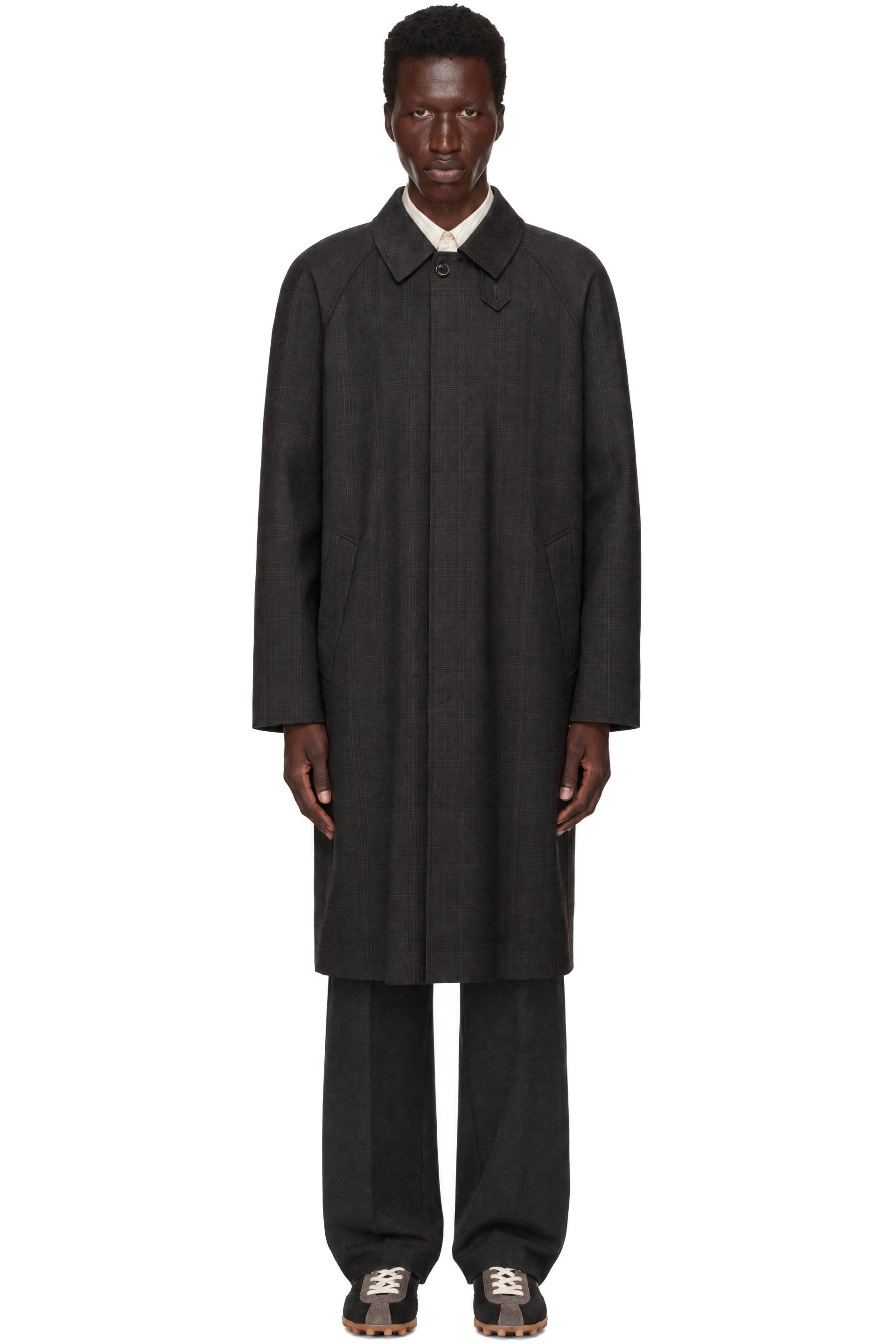 Dunst - Brown H-Line Wool Mac Coat