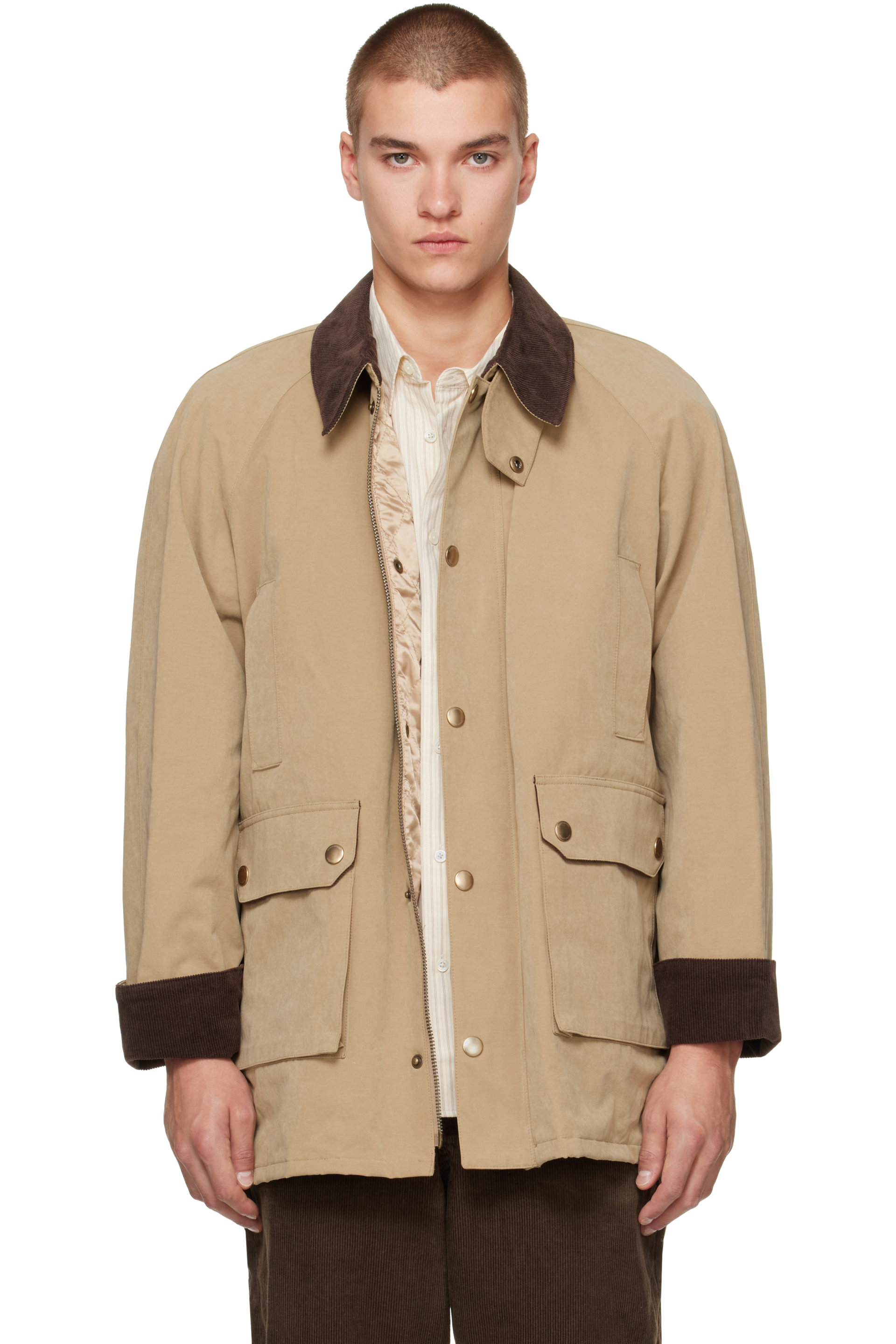 Dunst - Beige Waxed Cotton Hunting Jacket